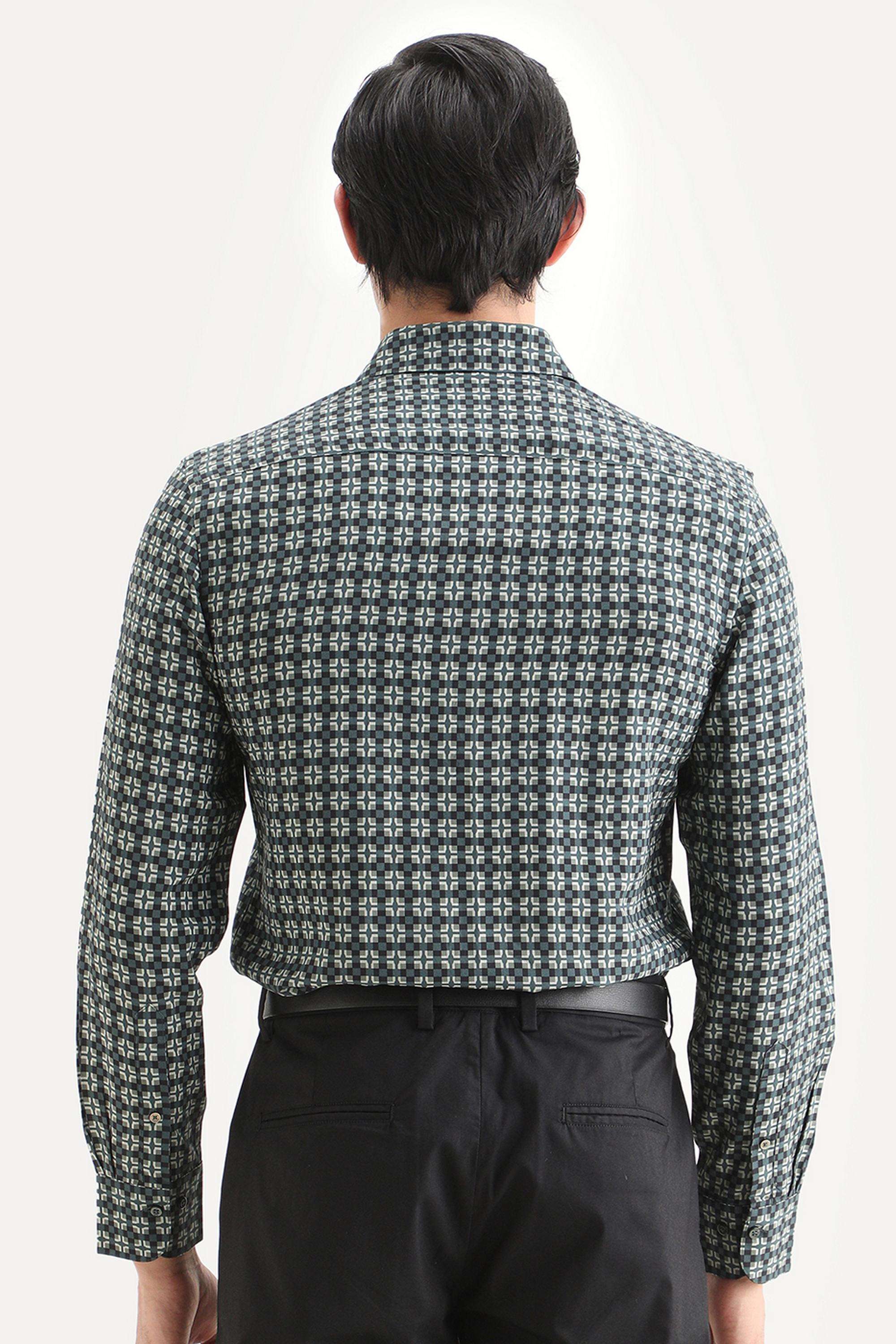 Geometric-Print-Cotton-Regular-Fit-Men-Casual-Wear-Shirt