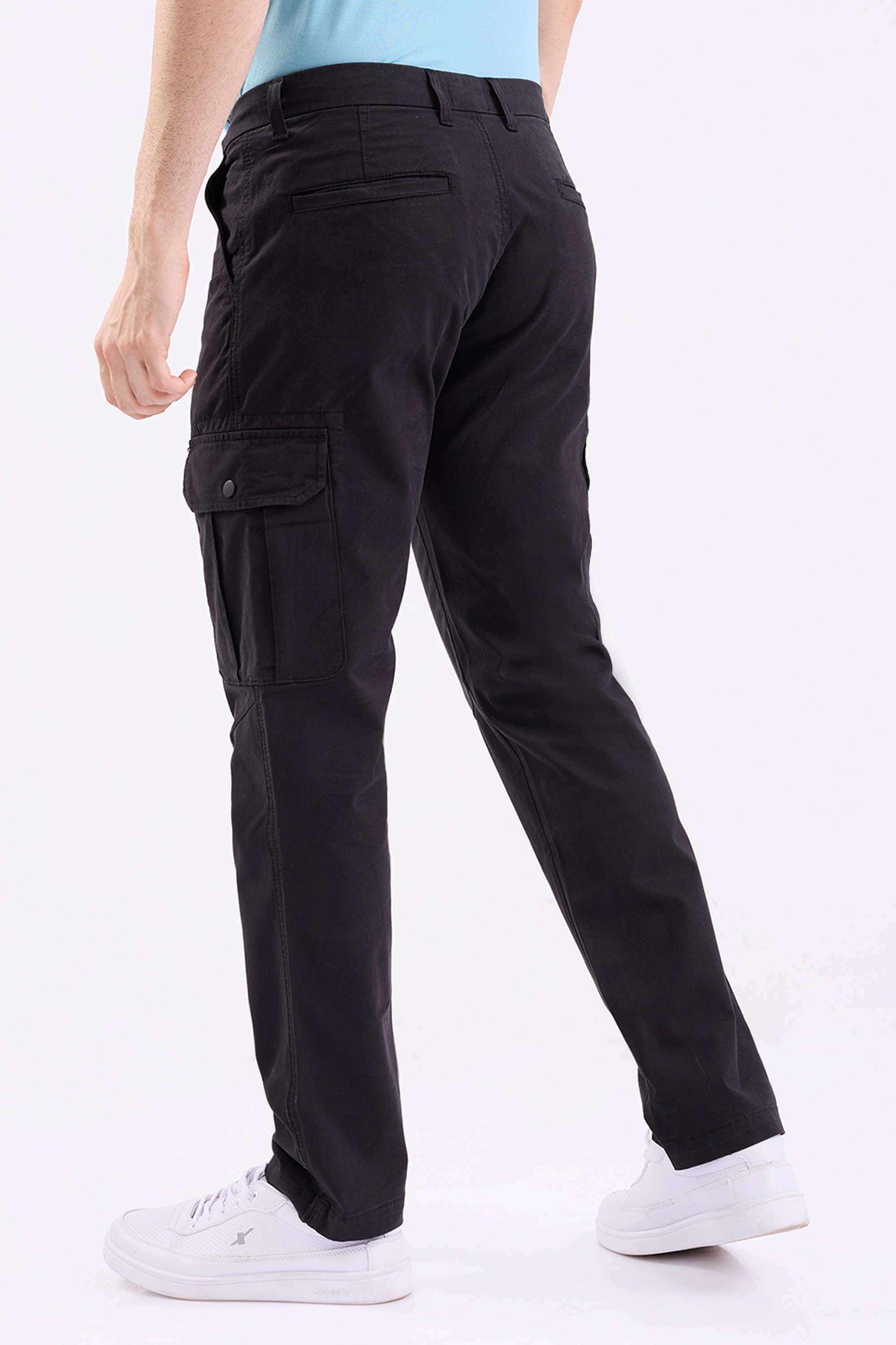 Solid-Cotton-Tapered-Fit-Men-s-Trousers