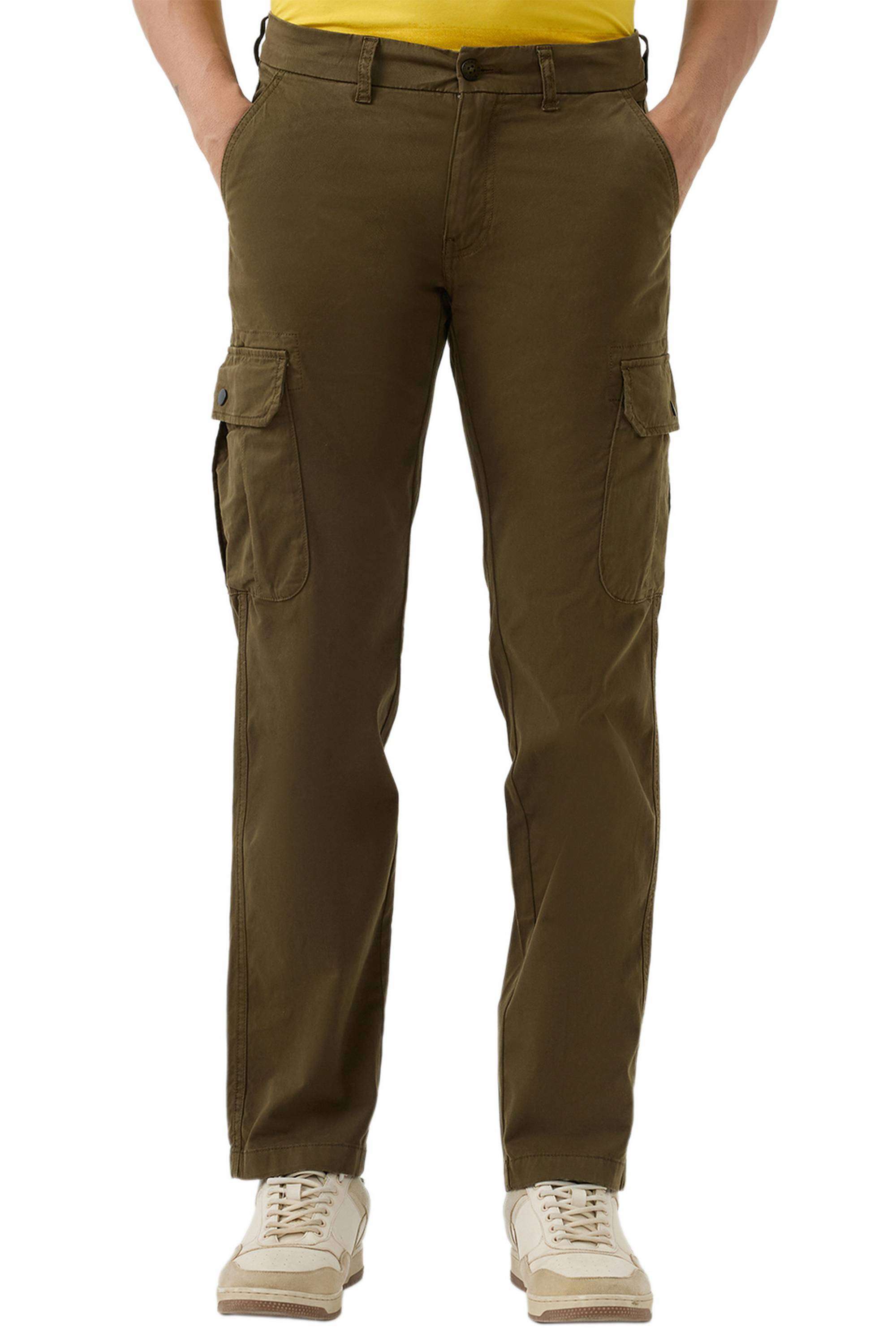 Solid-Cotton-Wide-Leg-Fit-Men-Trousers
