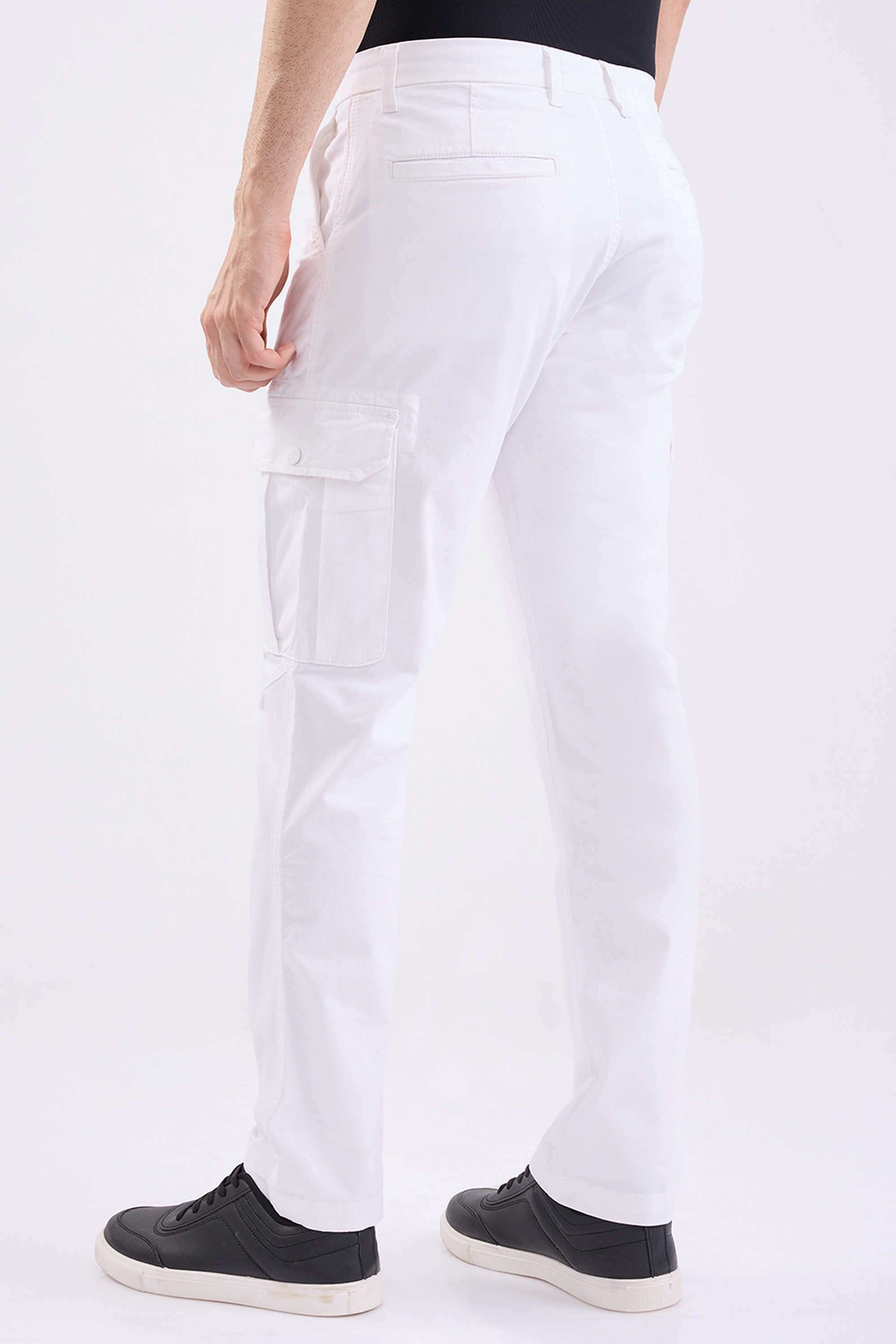 Solid-Cotton-Tapered-Fit-Men-s-Trousers