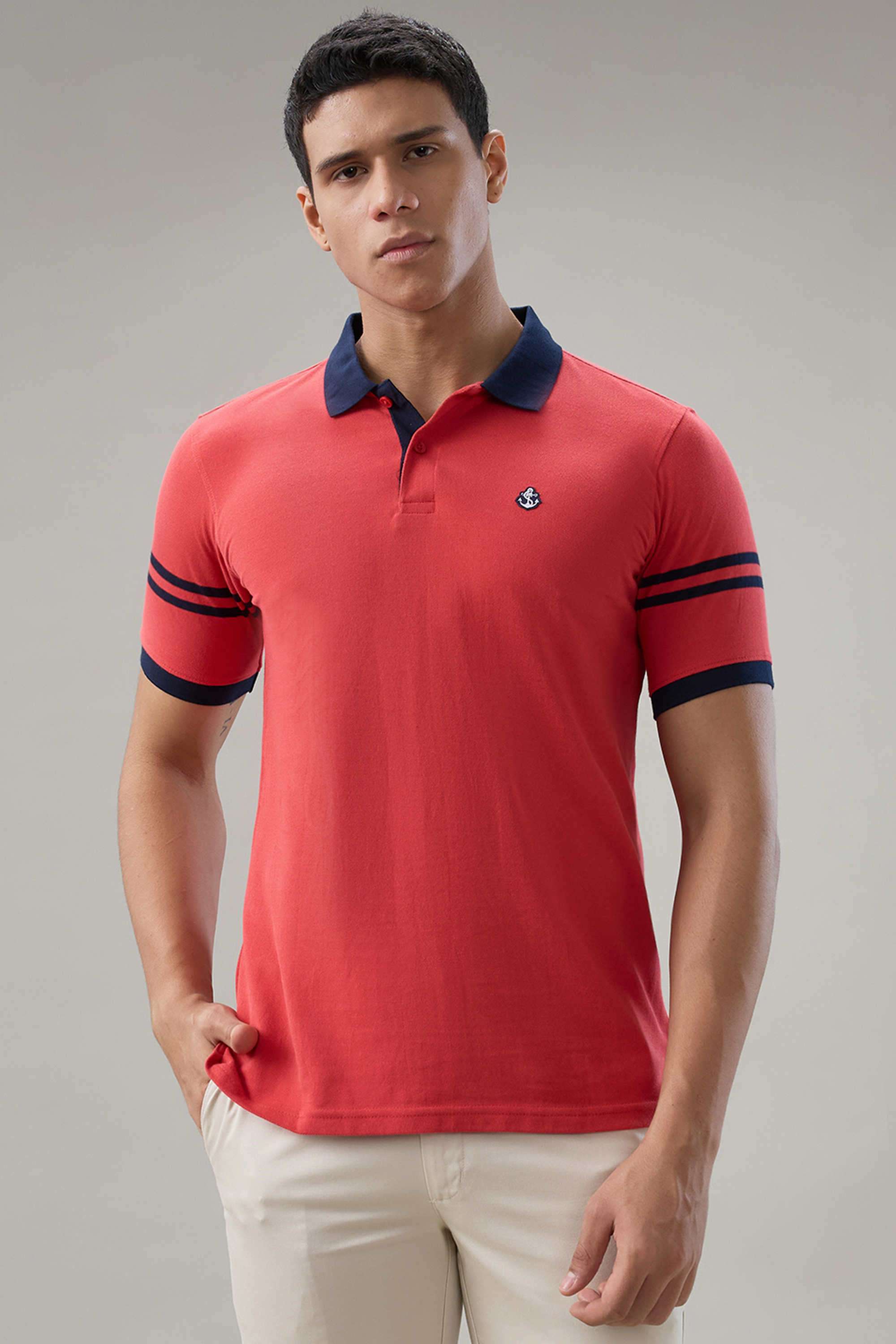 Solid-Cotton-Polo-Men-s-T-Shirt