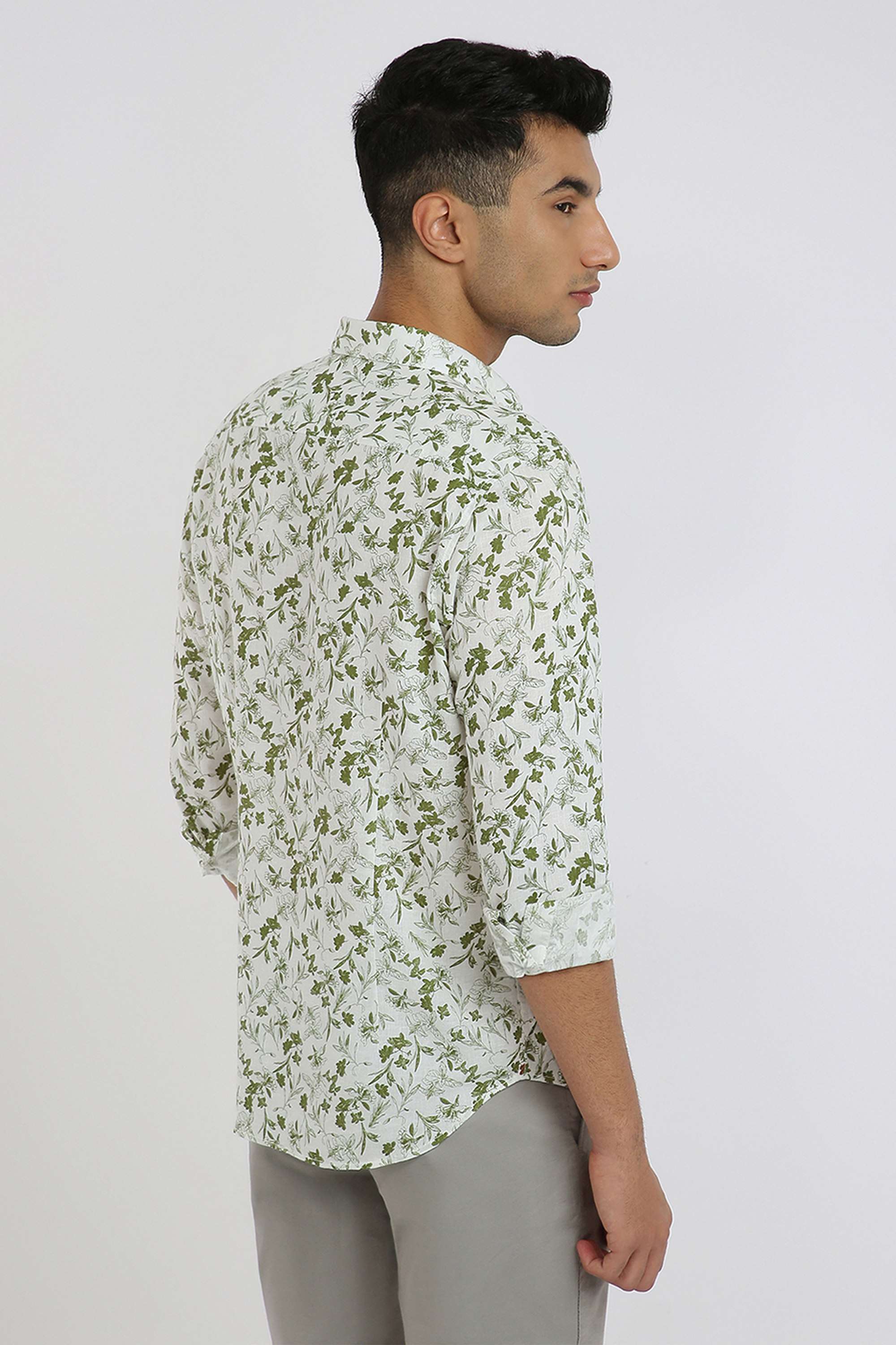 Printed-Tencel-Regular-Fit-Men-s-Formal-Wear-Shirt