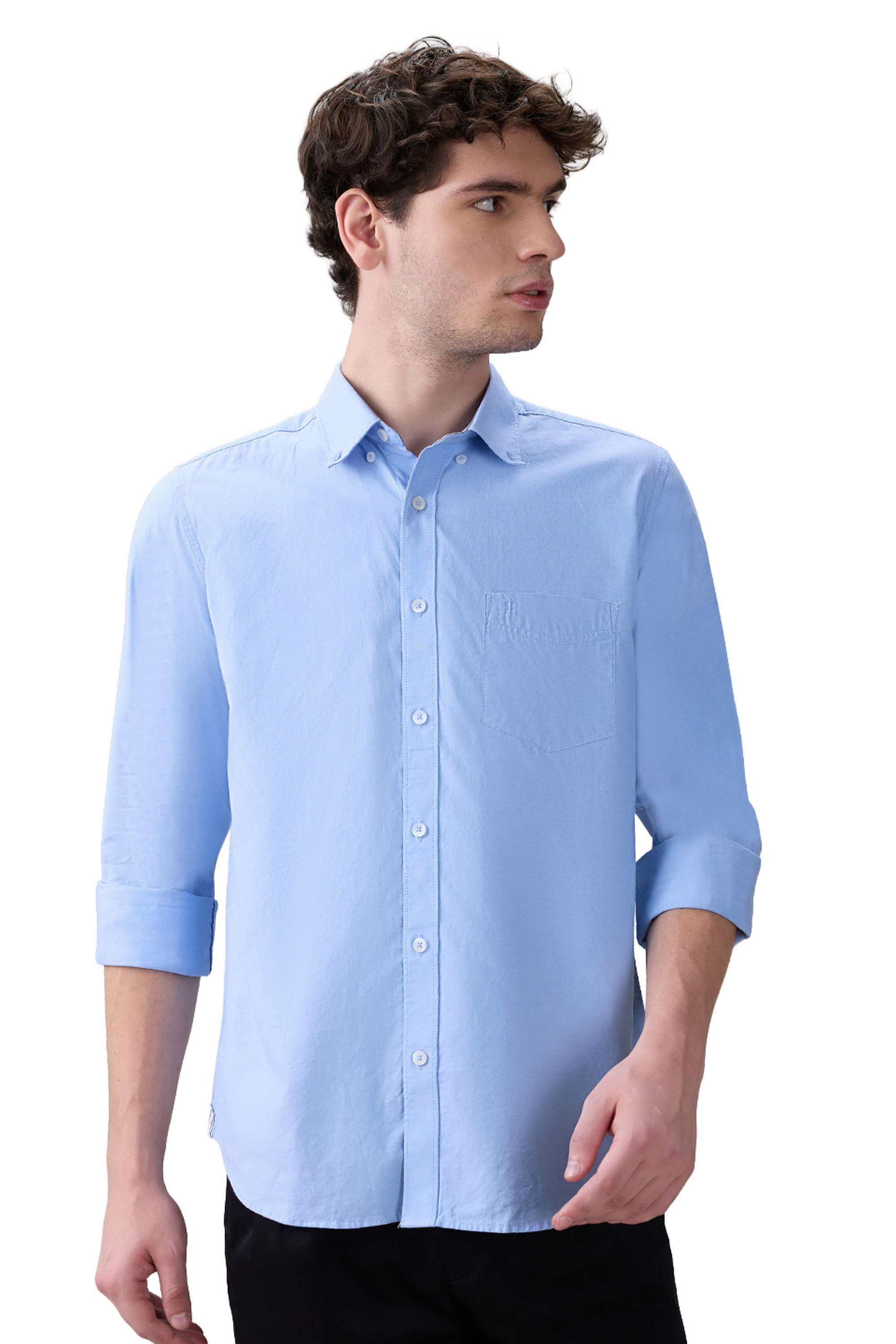 Solid-Cotton-Regular-Fit-Men-s-Formal-Shirt