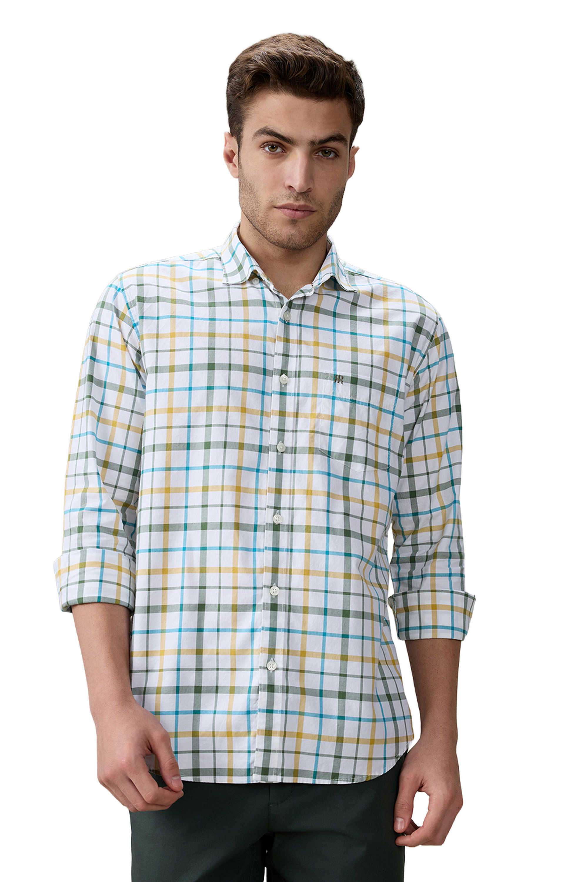 Checks-Cotton-Regular-Fit-Men-s-Formal-Shirt