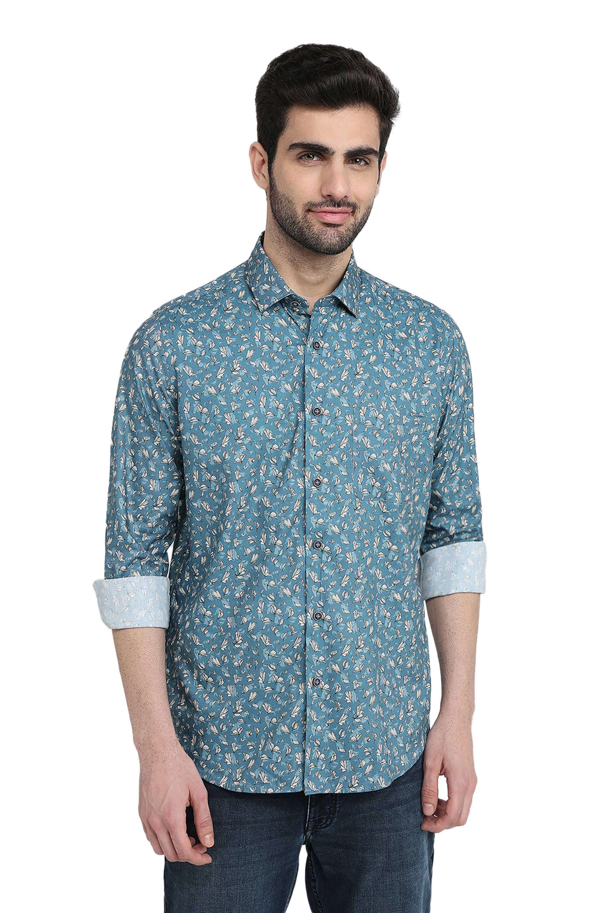 Printed-Cotton-Blend-Regular-Fit-Men-s-Formal-Shirt