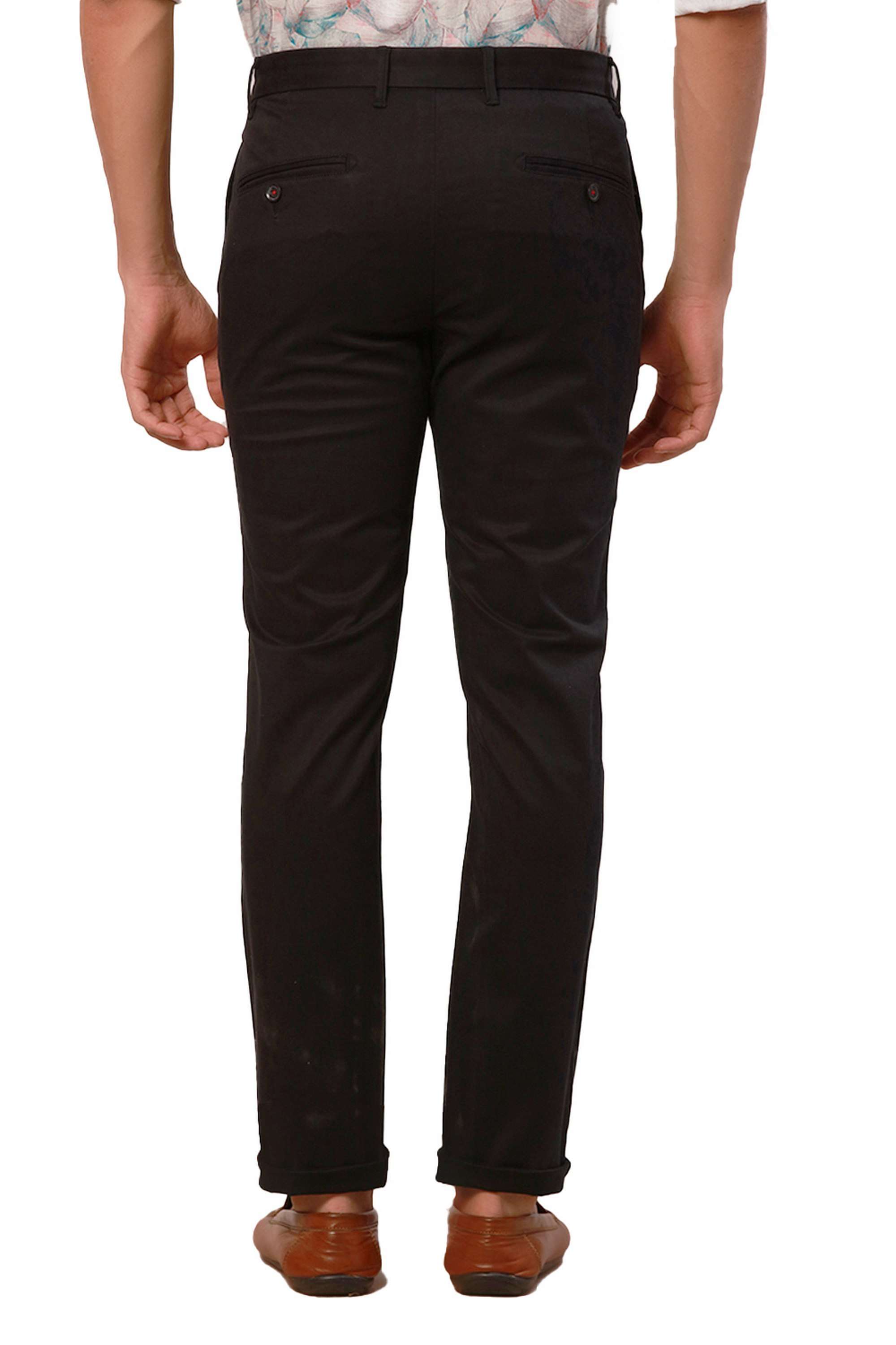 Solid-Cotton-Blend-Slim-Fit-Men-s-Formal-Trousers