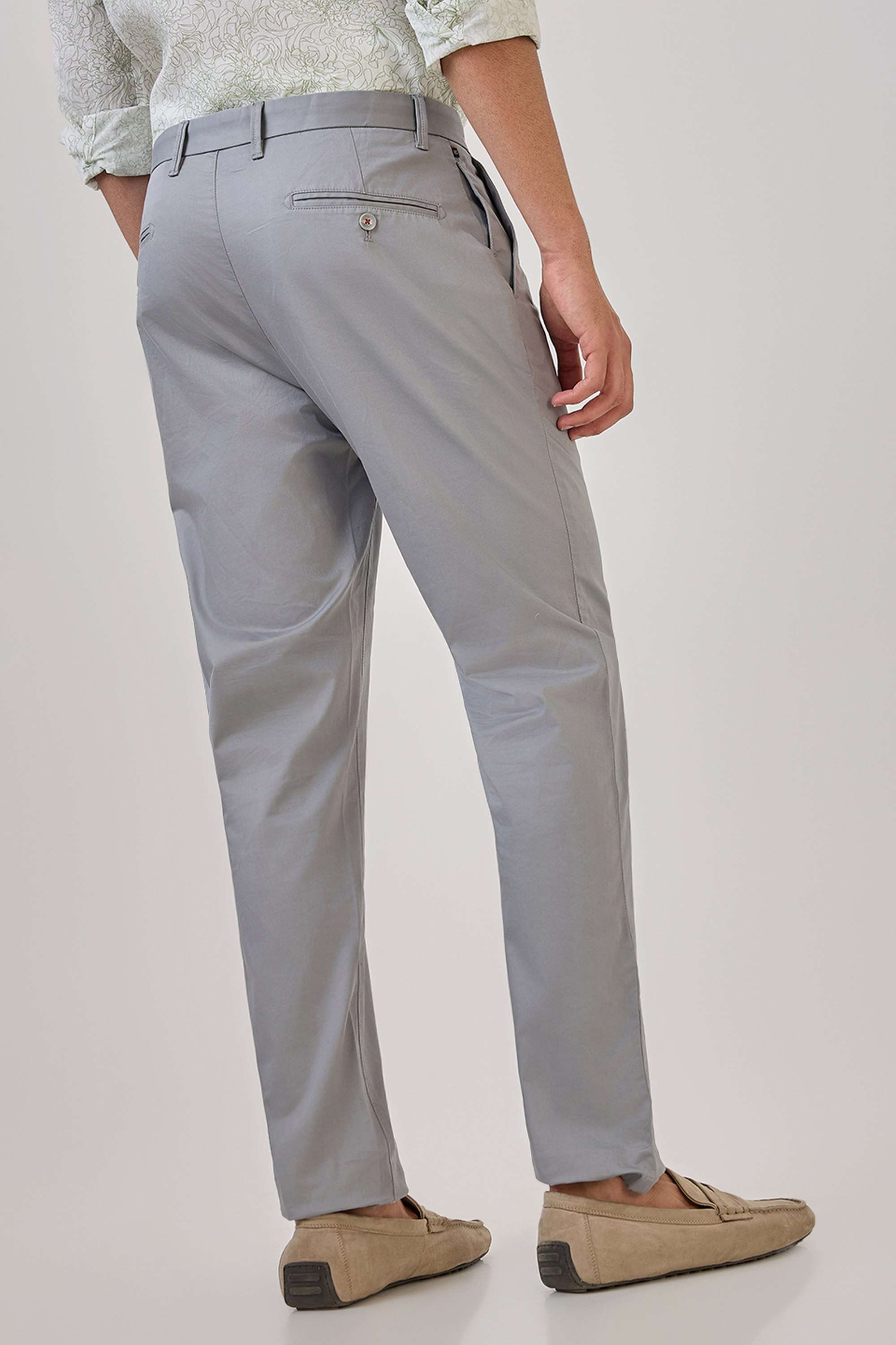 Solid-Cotton-Blend-Slim-Fit-Men-s-Formal-Wear-Trousers