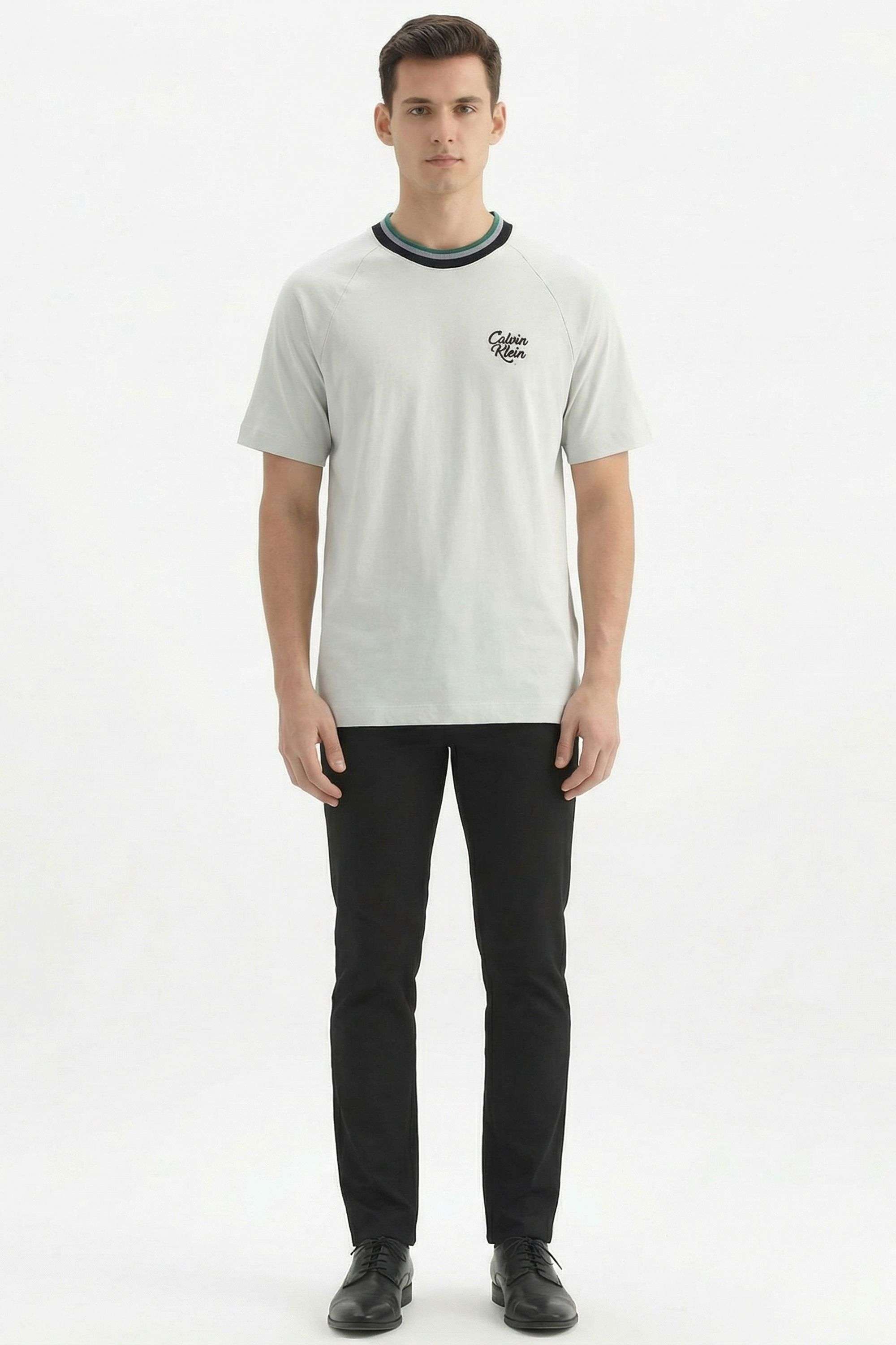 Solid-Cotton-Collared-Men-s-T-Shirt