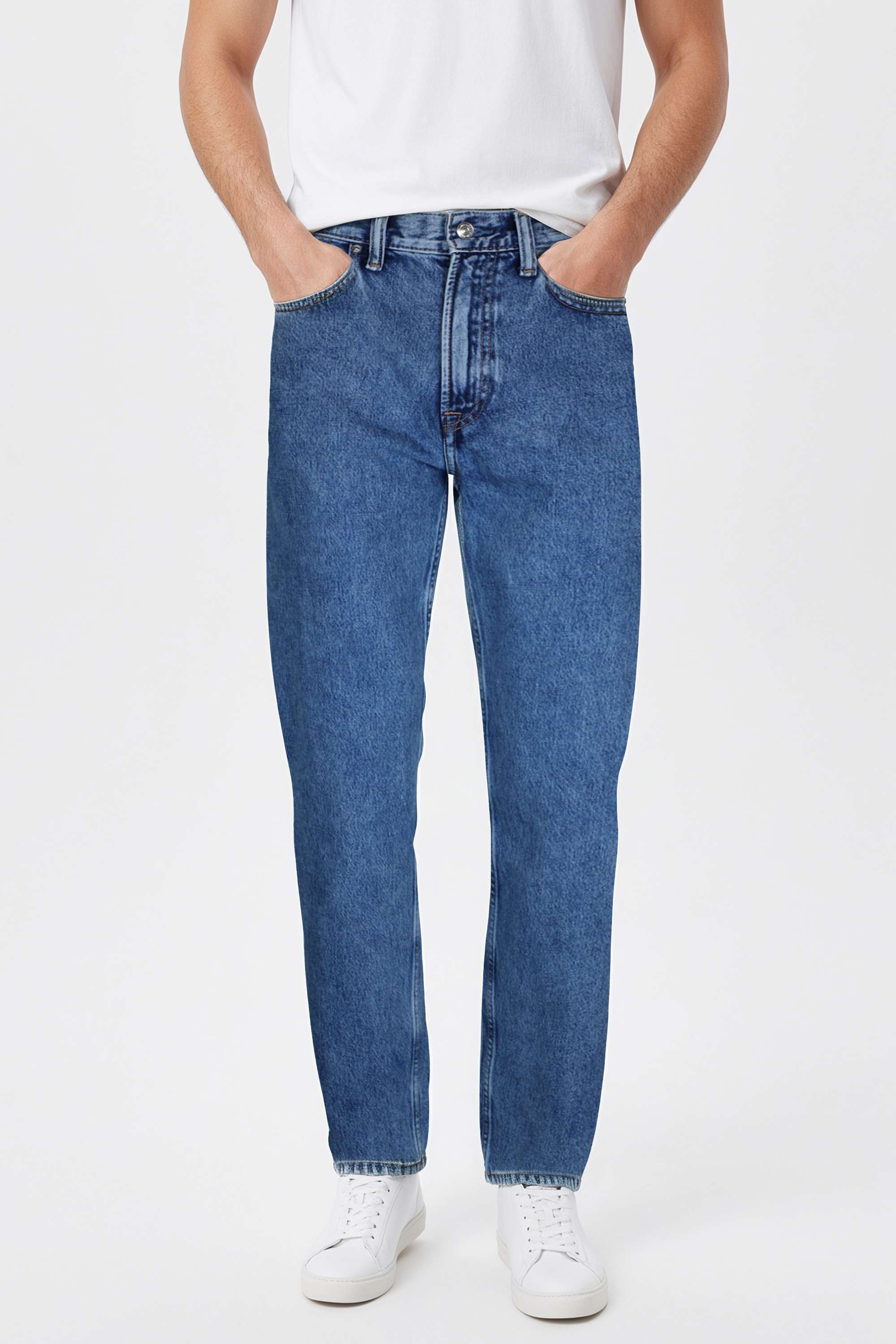 Light-Wash-Cotton-Regular-Fit-Men-s-Jeans