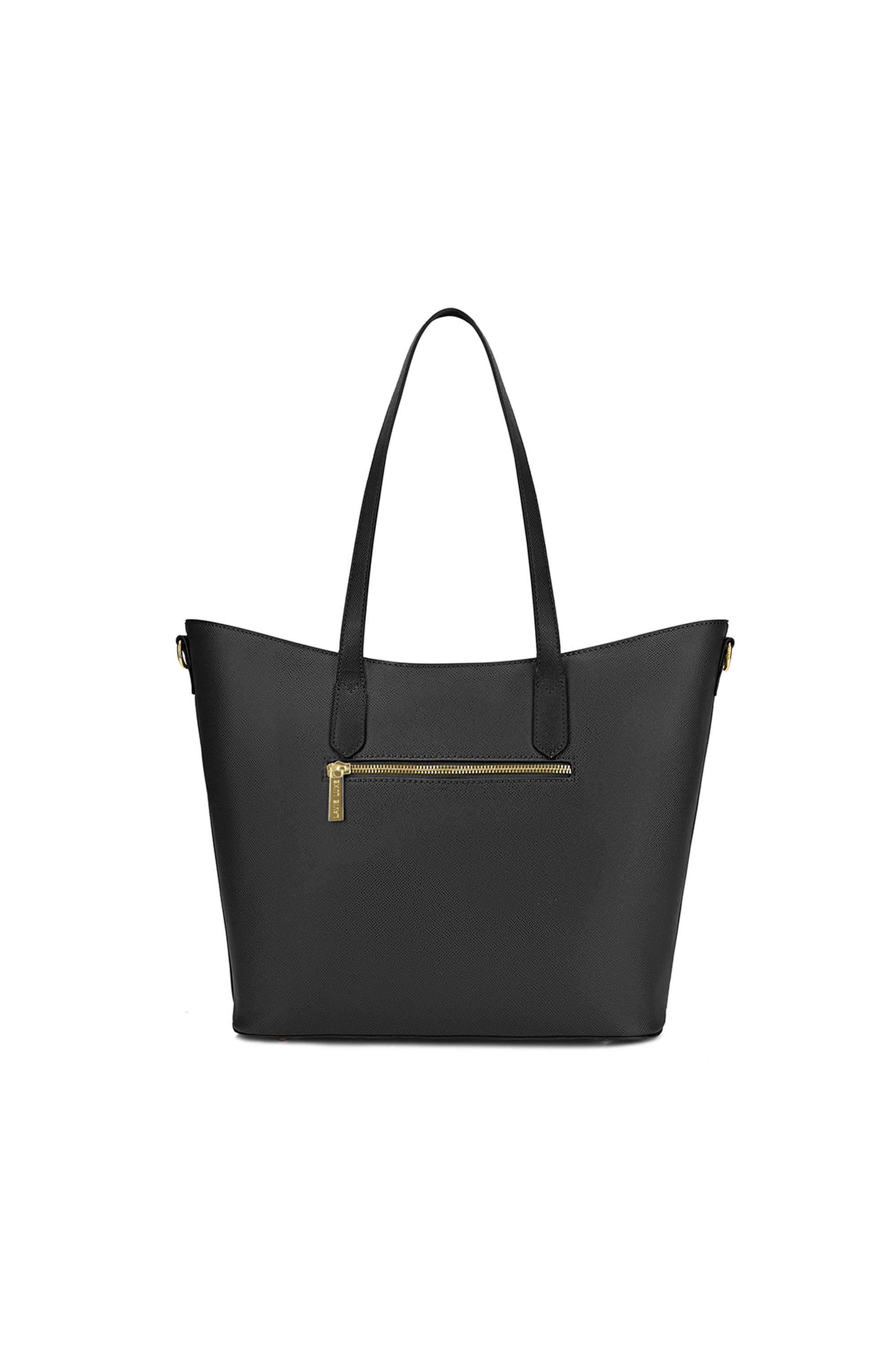 Zipper-Synthetic-Women-Casual-Wear-Tote-Bag