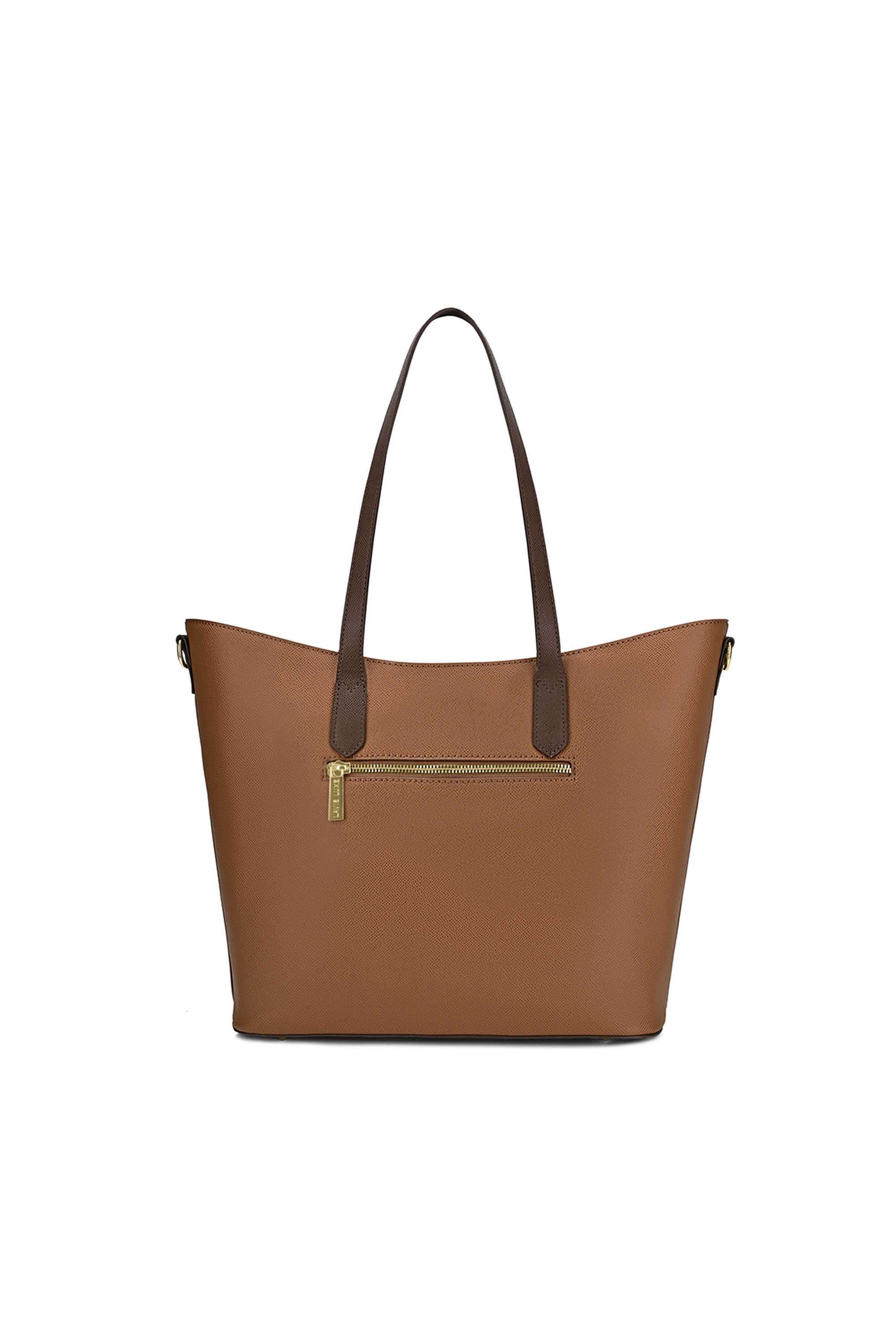 Zipper-Synthetic-Women-Casual-Wear-Tote-Bag