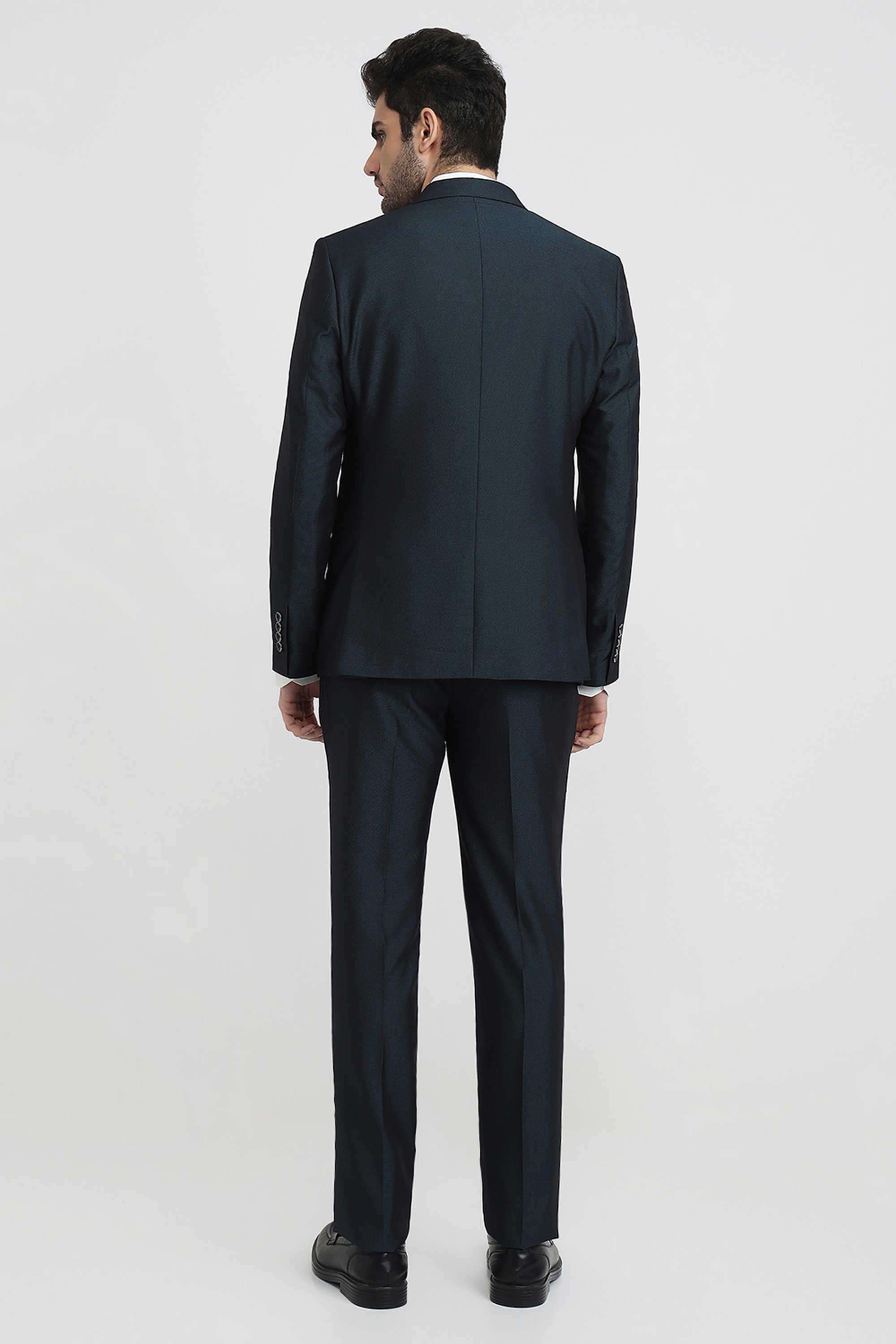 Solid-Polyester-Blend-Regular-Fit-Men-s-Jacket