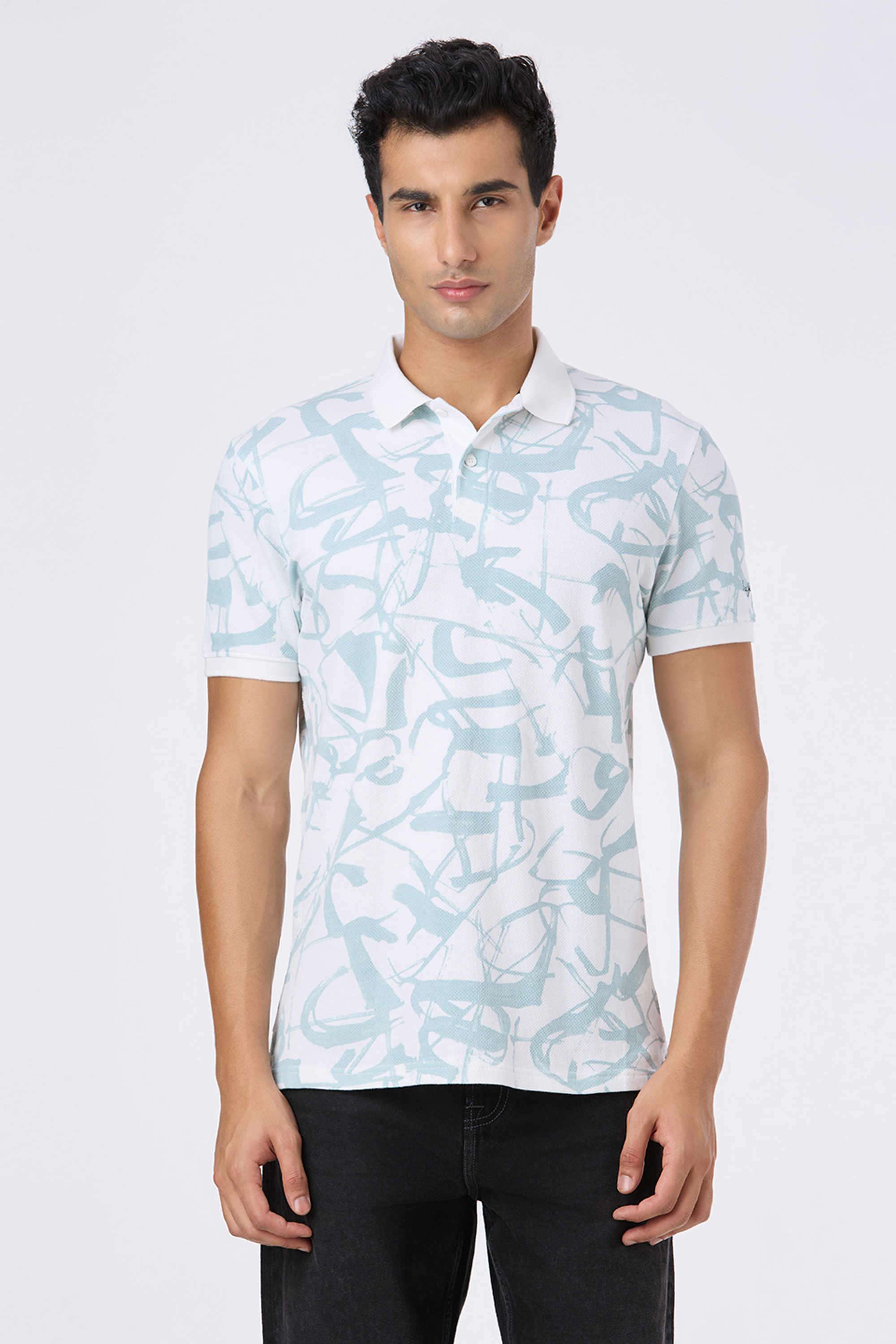 Printed-Cotton-Regular-Fit-Men-Polo-T-Shirt