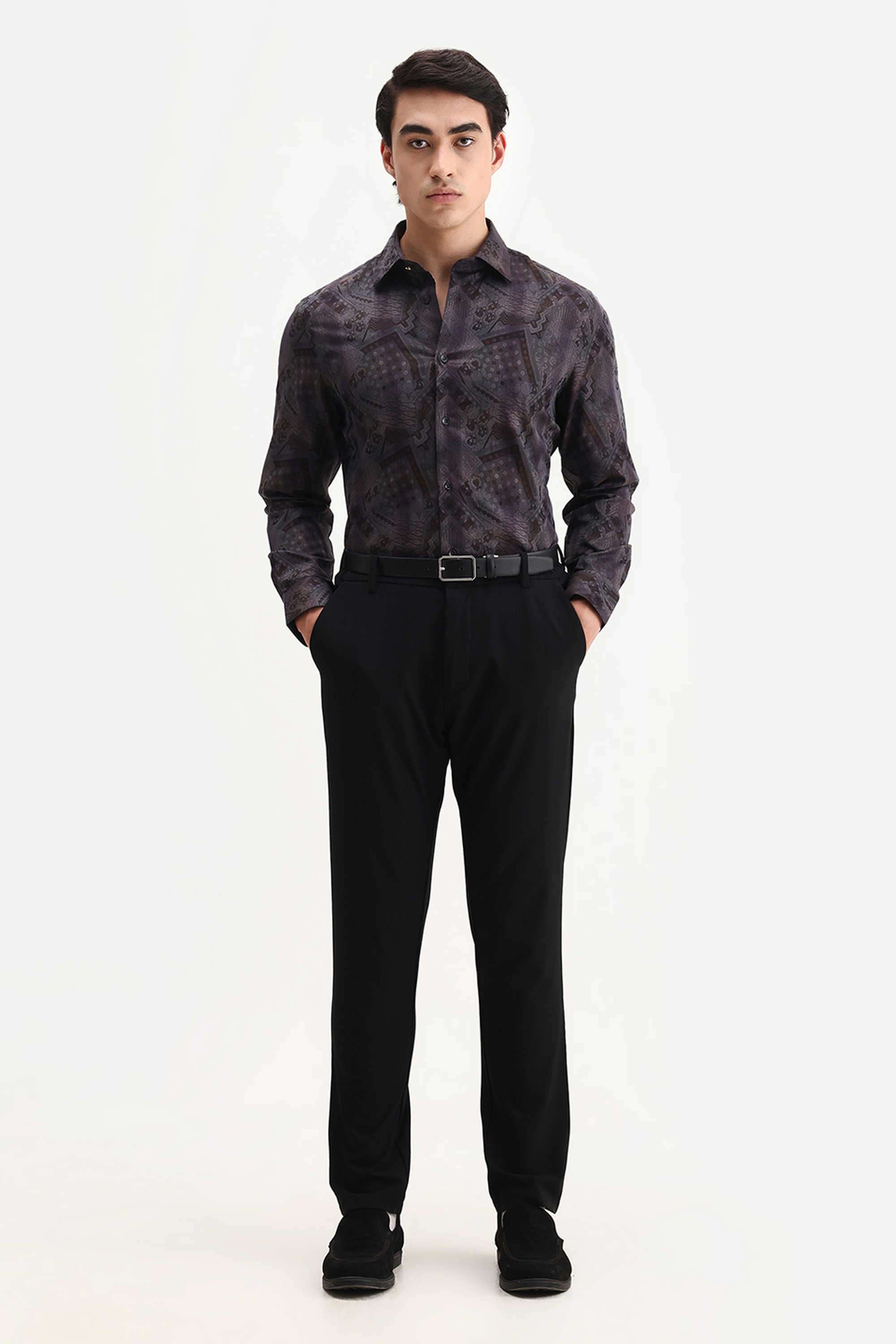 Solid-Cotton-Regular-Fit-Men-s-Casual-Shirt