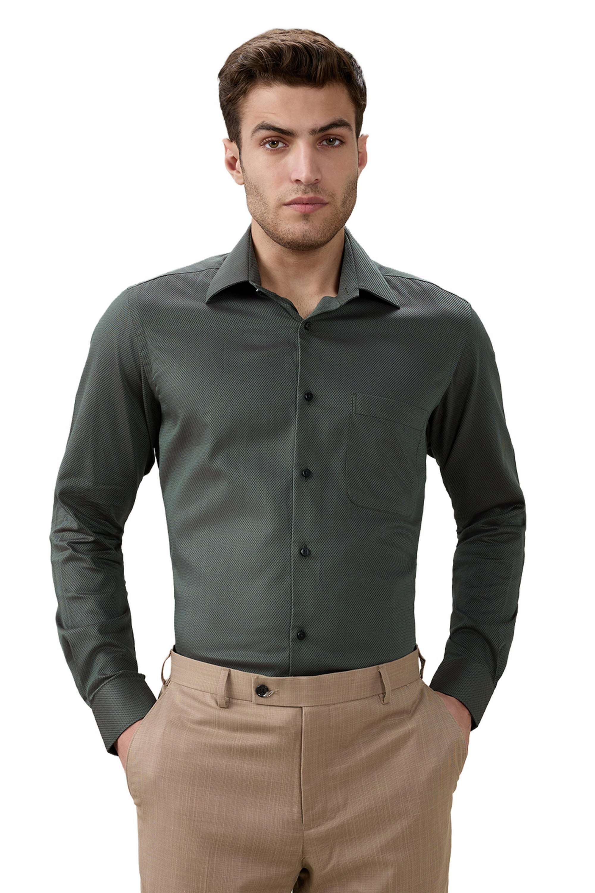 Solid-Cotton-Regular-Fit-Men-s-Formal-Shirt