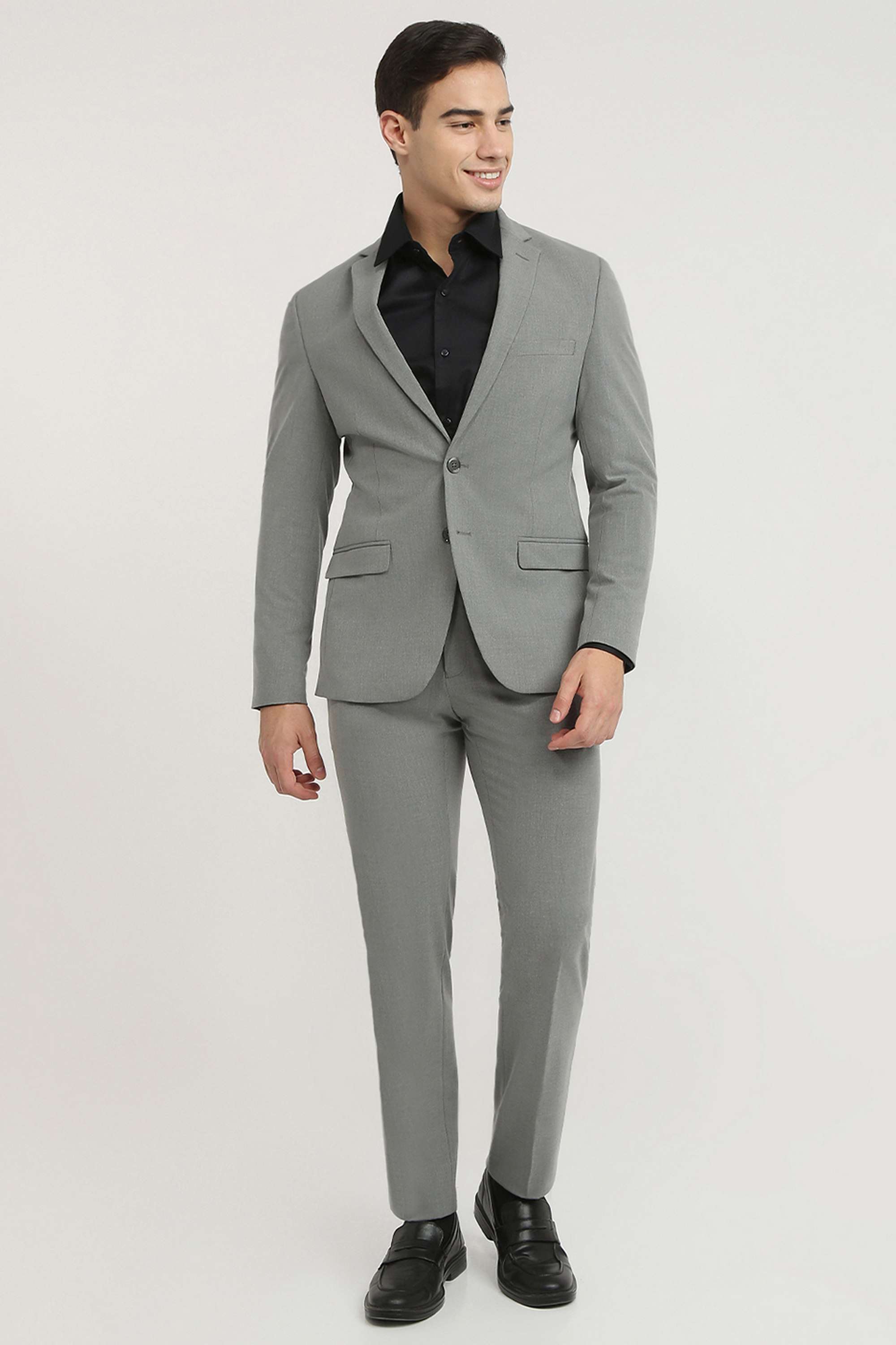 Solid-Terrylene-Rayon-Slim-Fit-Men-s-Formal-Wear-Suit
