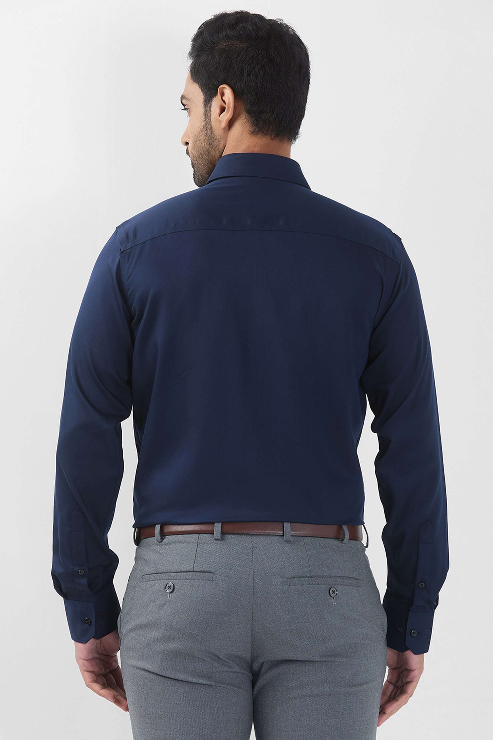 Solid-Cotton-Slim-Fit-Men-s-Formal-Wear-Shirt