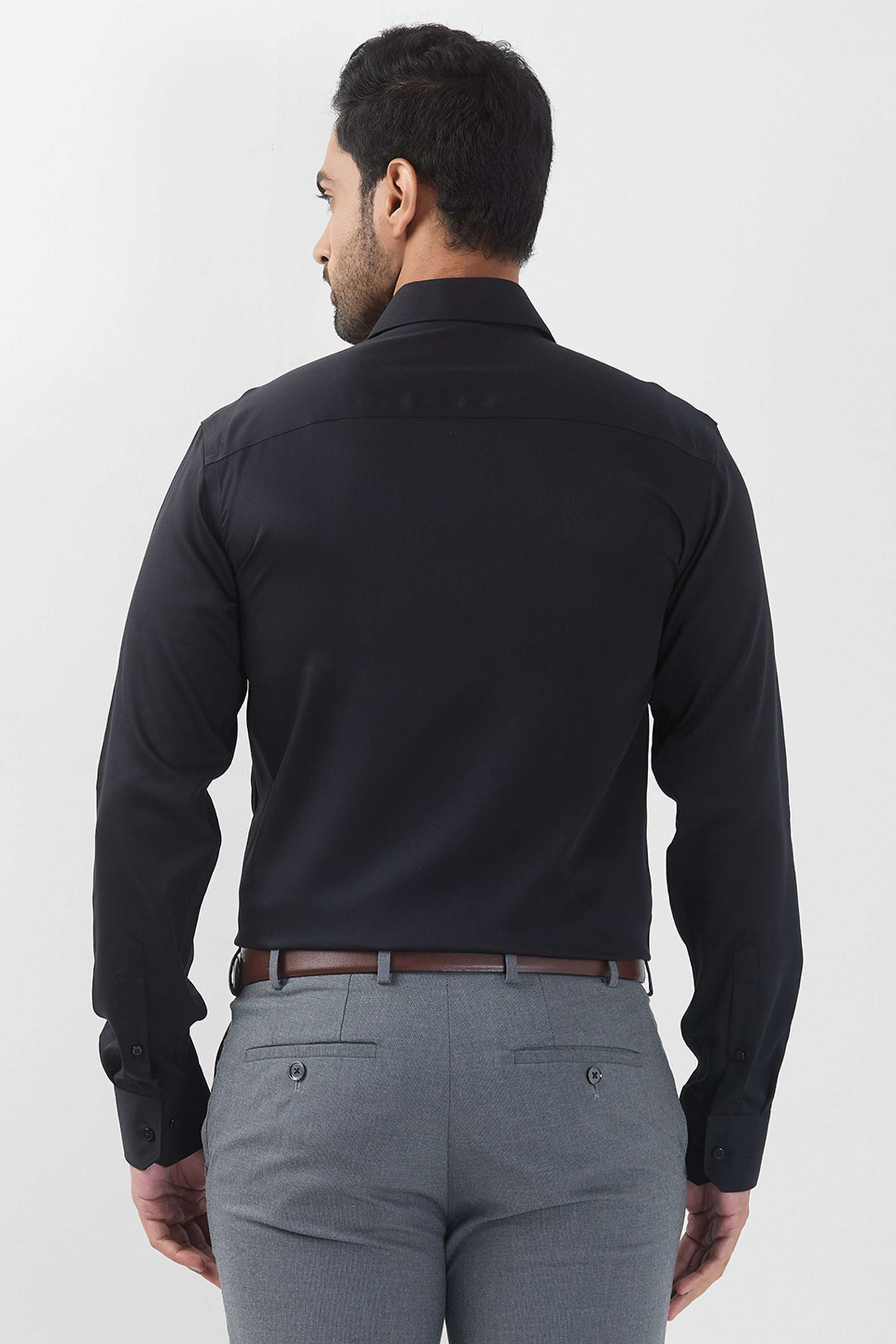 Solid-Cotton-Slim-Fit-Men-s-Formal-Wear-Shirt