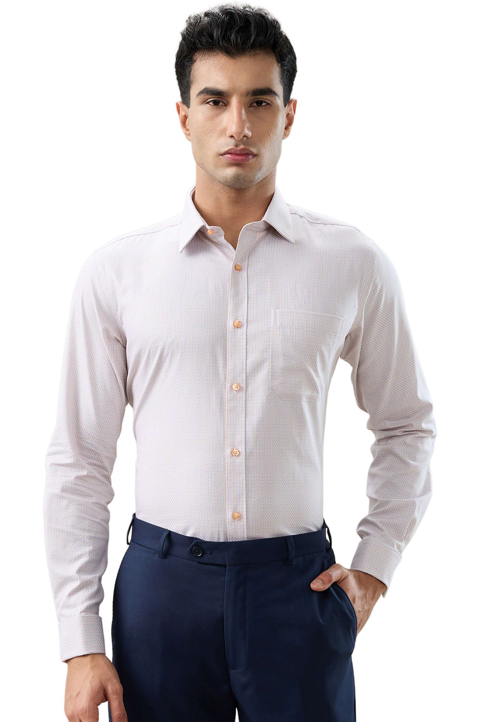 Solid-Cotton-Regular-Fit-Men-s-Formal-Shirt