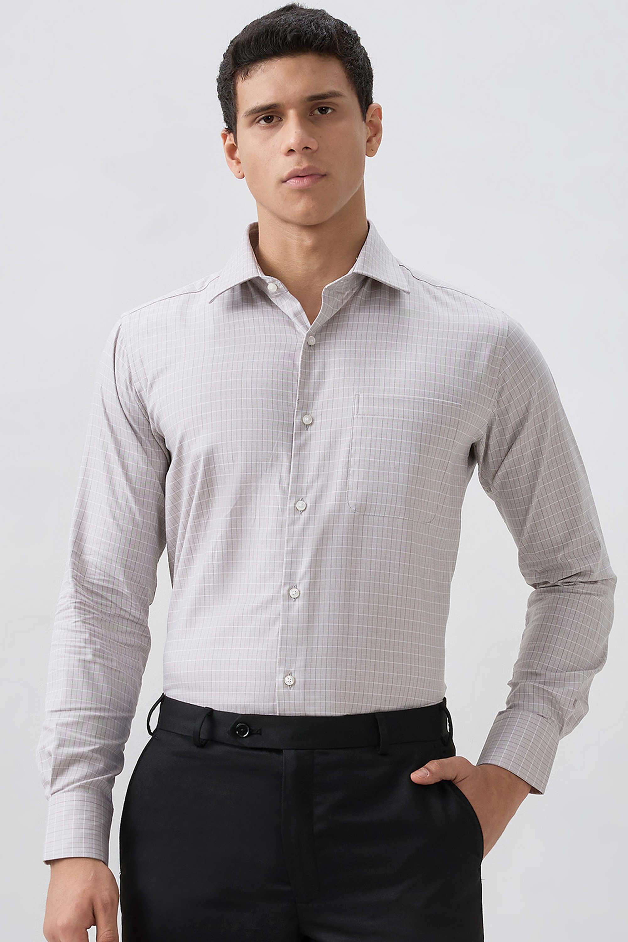 Checks-Cotton-Slim-Fit-Men-s-Formal-Shirt