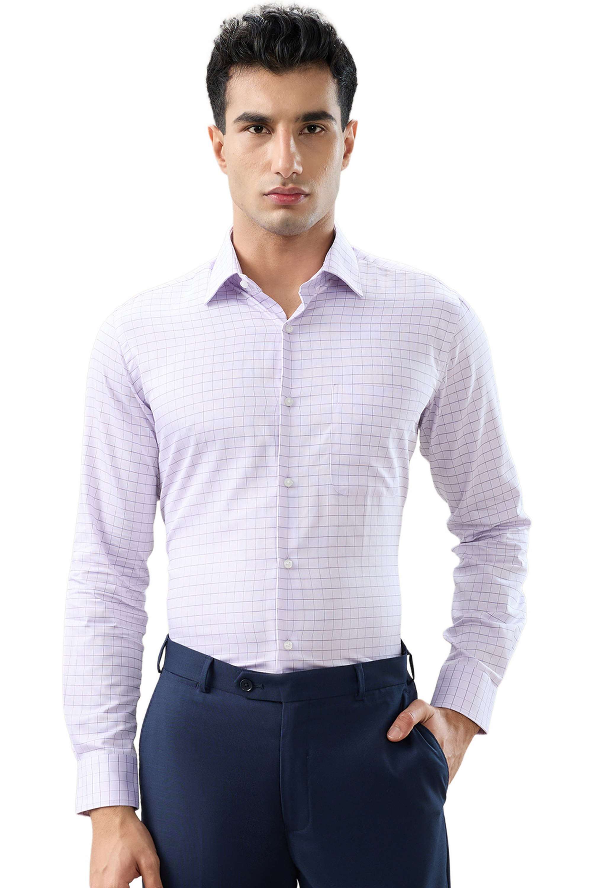 Checks-Cotton-Regular-Fit-Men-s-Formal-Shirt
