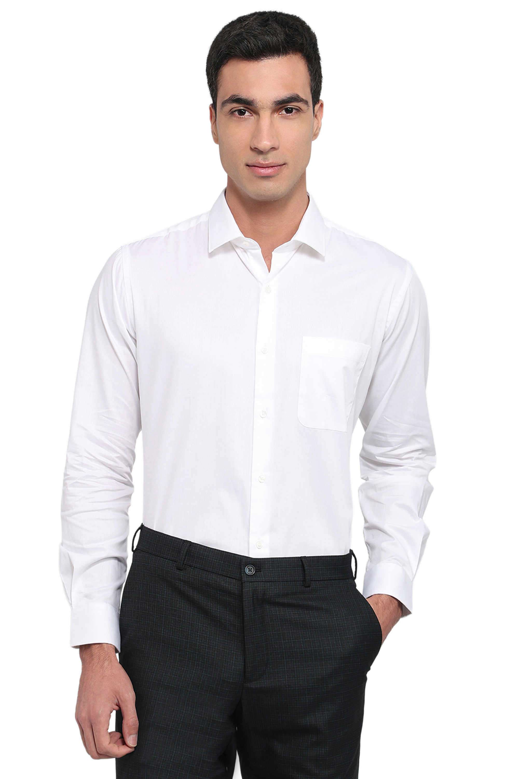 Solid-Cotton-Regular-Fit-Men-s-Shirt