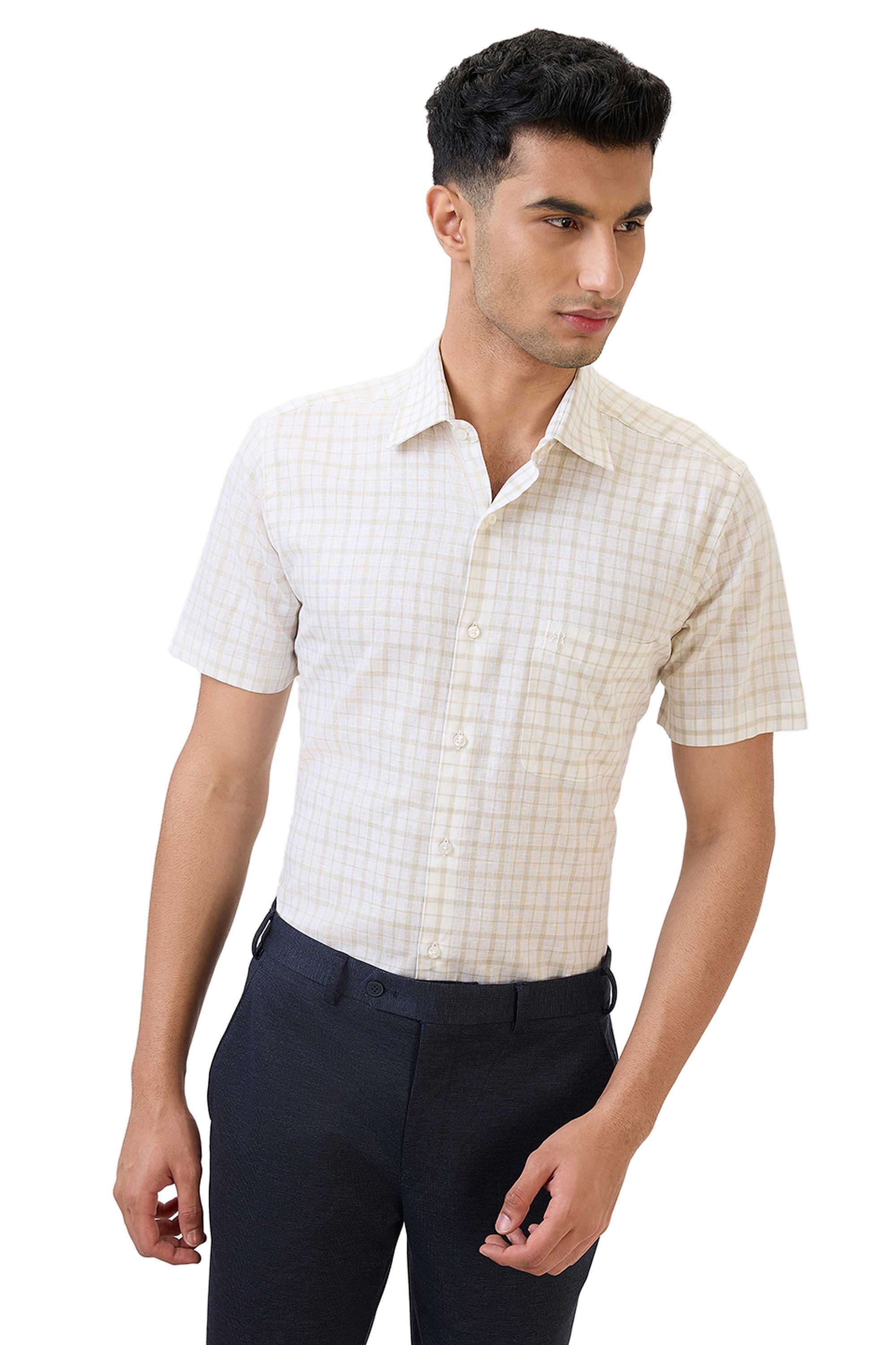 Checks-Slim-Fit-Men-s-Formal-Shirt