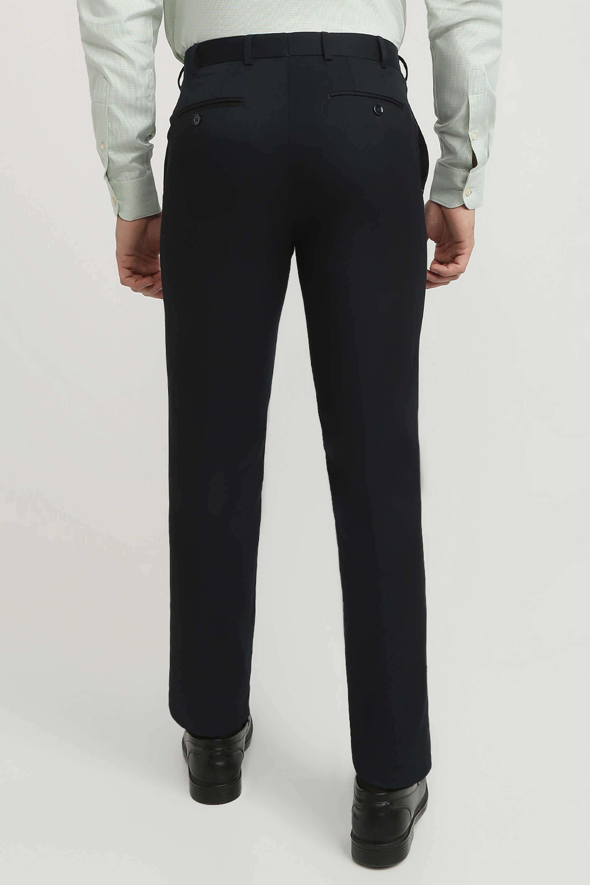 Solid-Polyester-Blend-Regular-Fit-Men-s-Formal-Trousers