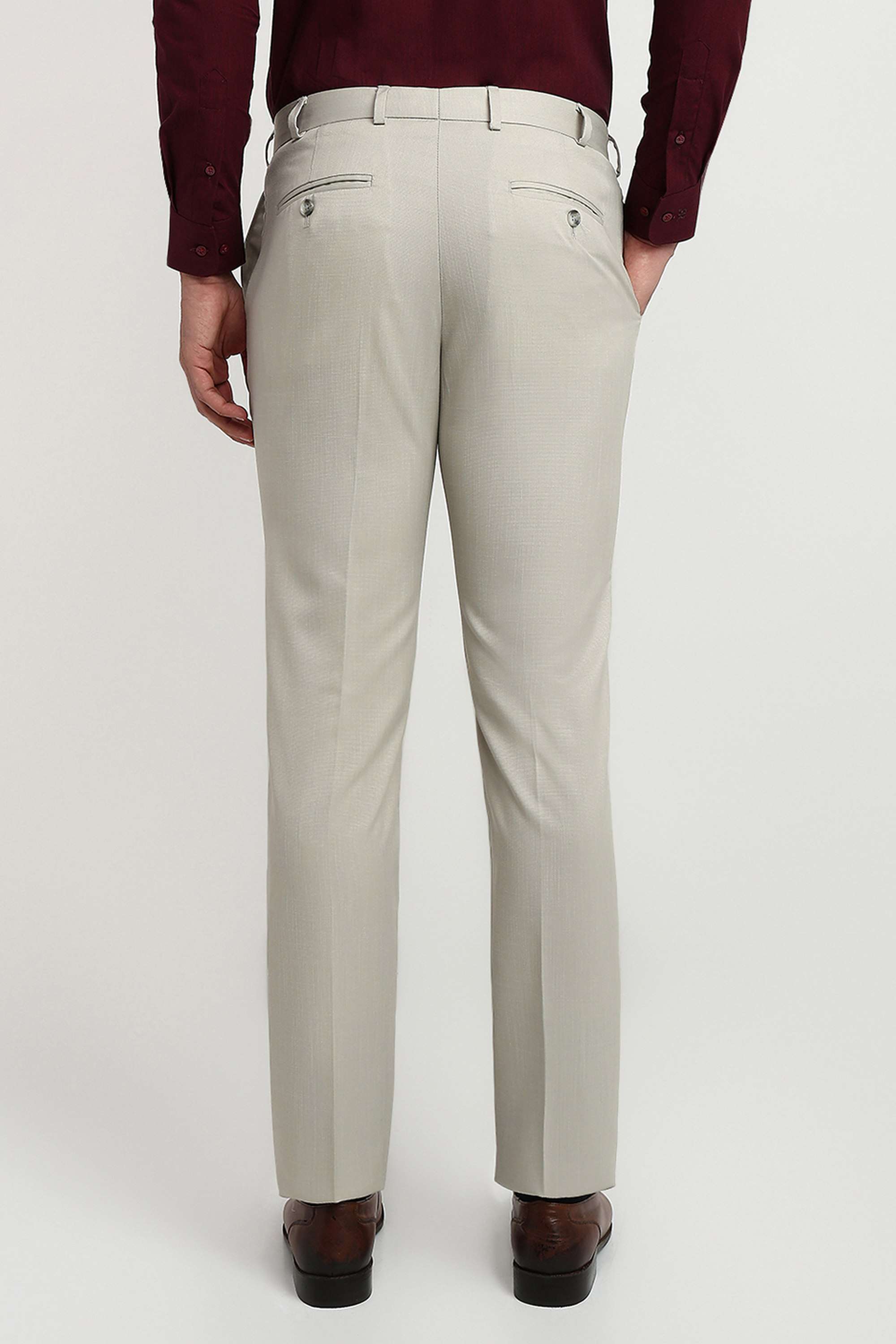 Textured-Blended-Fabric-Slim-Fit-Men-Formal-Wear-Trouser