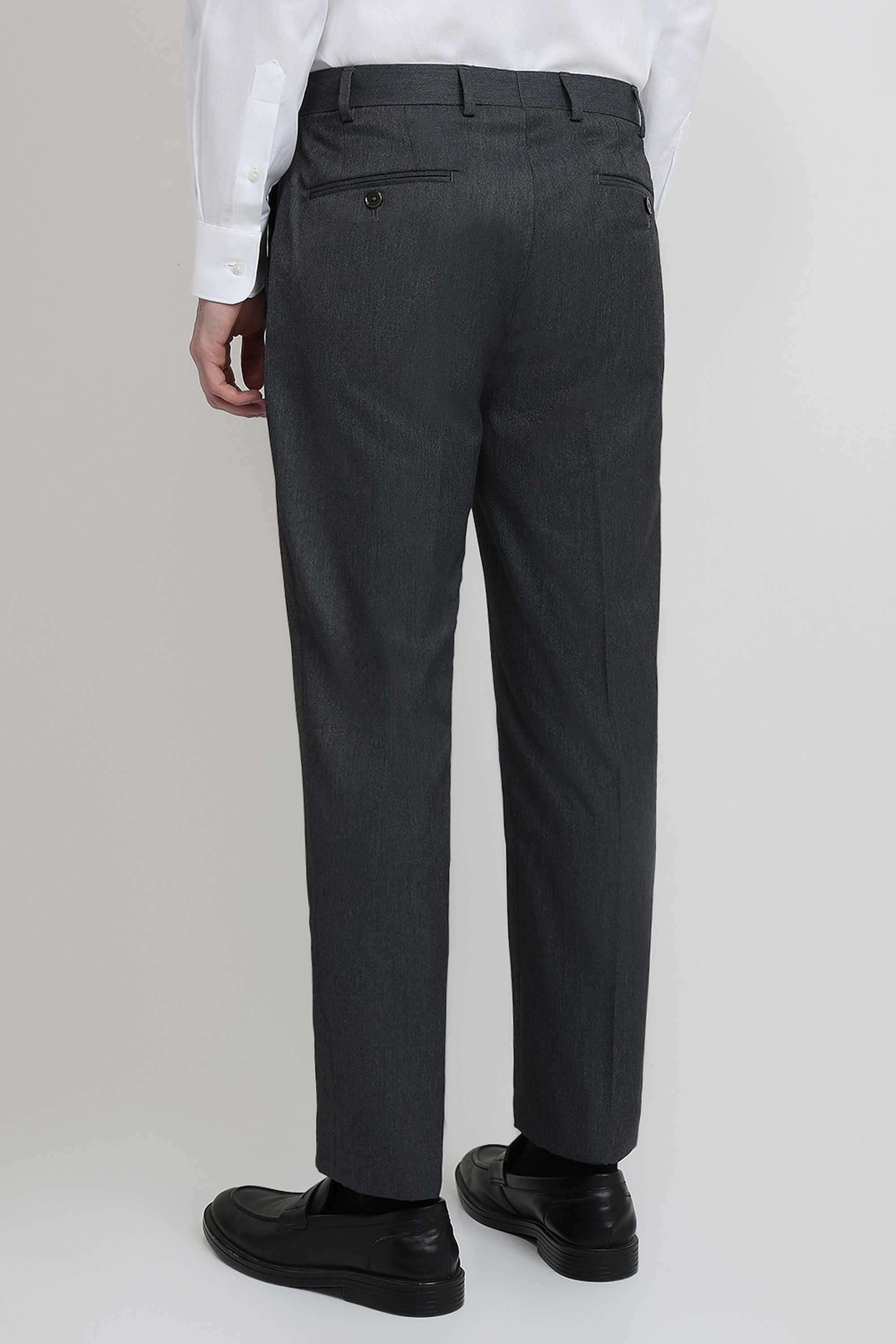 Solid-Polyester-Blend-Slim-Fit-Men-s-Formal-Trousers