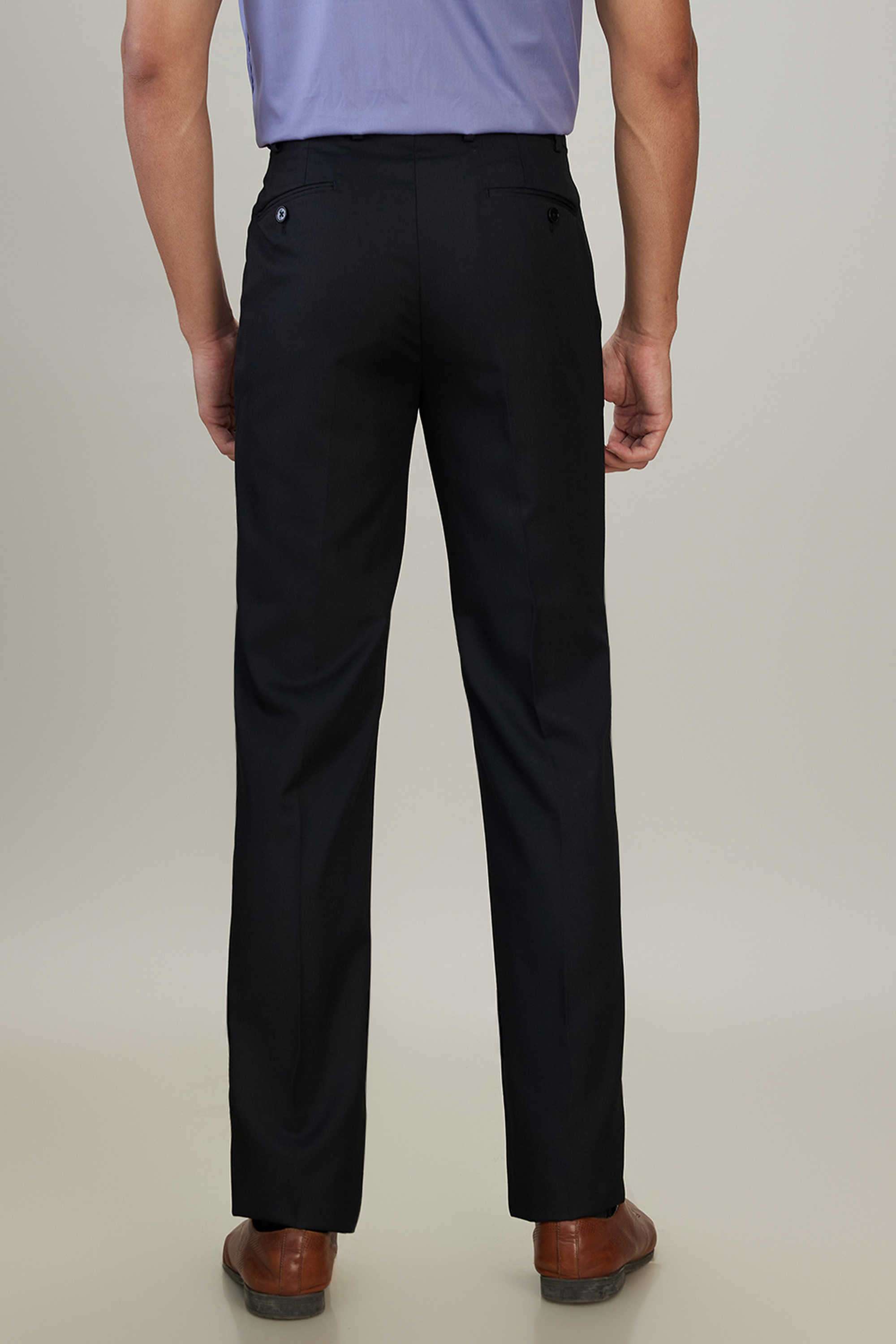 Solid-Polyester-Viscose-Slim-Fit-Men-s-Formal-Trousers