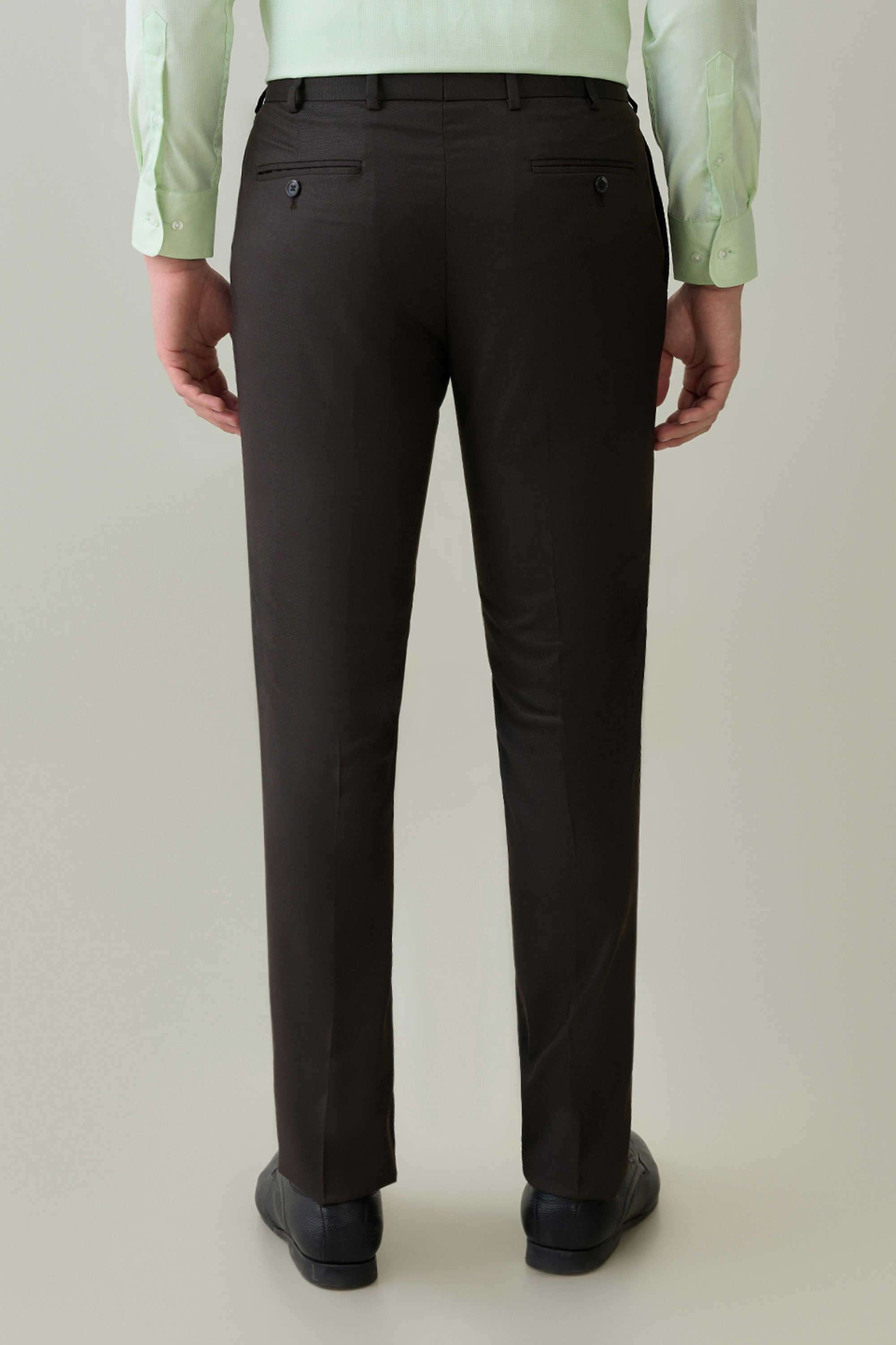 Solid-Polyester-Blend-Slim-Fit-Men-s-Formal-Trousers