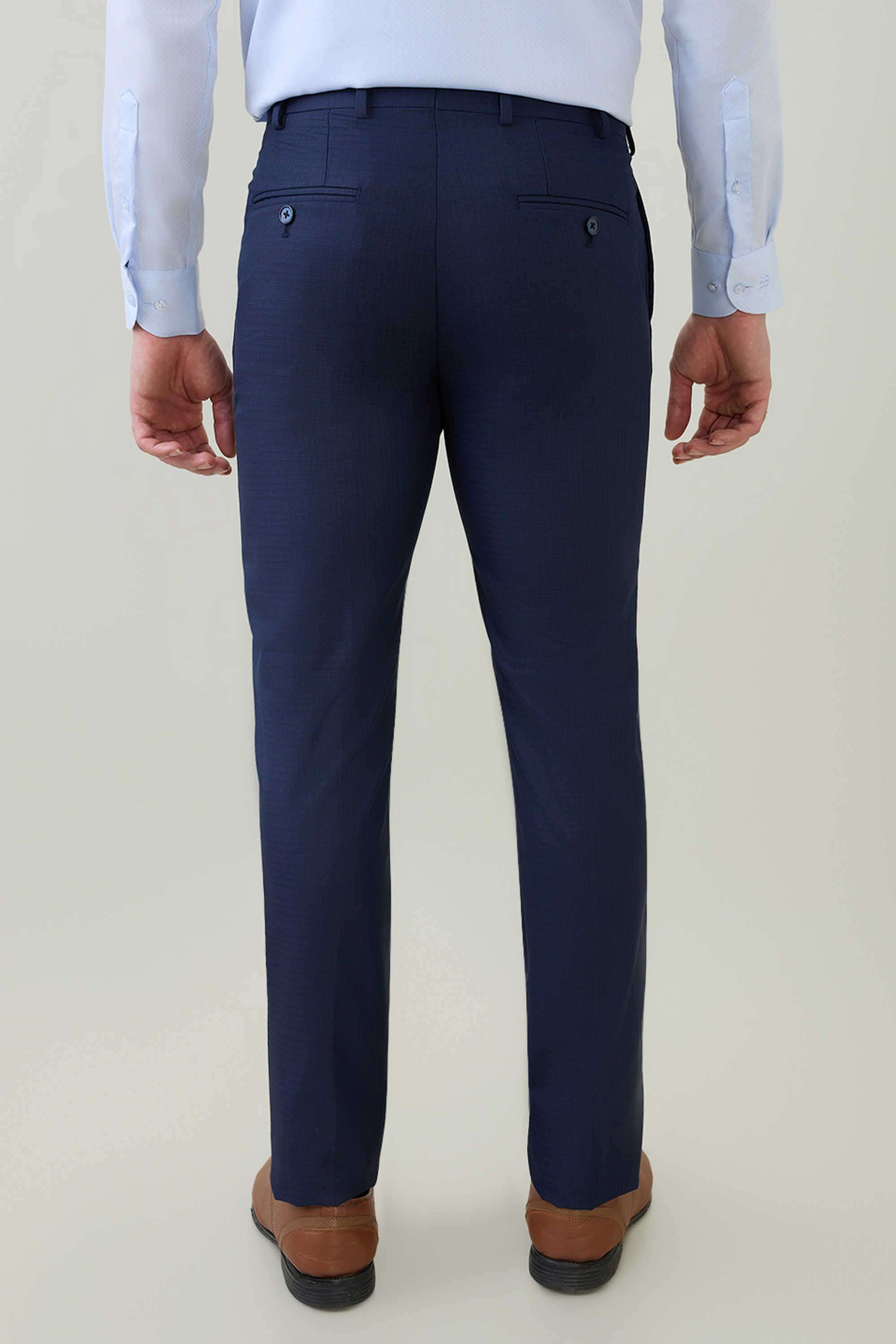 Checks-Polyester-Blend-Slim-Fit-Men-s-Formal-Trousers