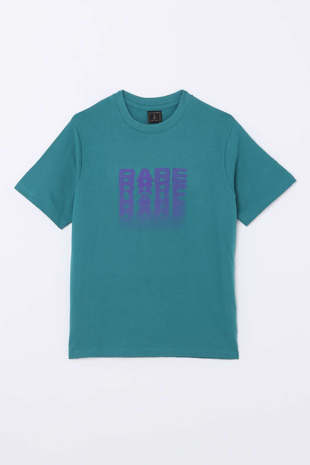 Solid-Blended-Fabric-Round-Neck-Boys-T-Shirt
