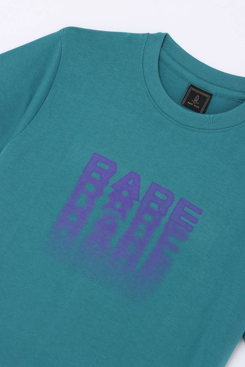 Solid-Blended-Fabric-Round-Neck-Boys-T-Shirt