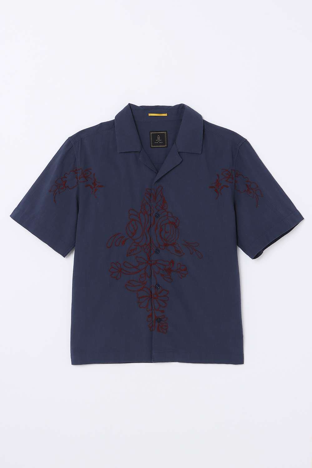 Solid-Blended-Fabric-Classic-Collar-Boys-Shirt