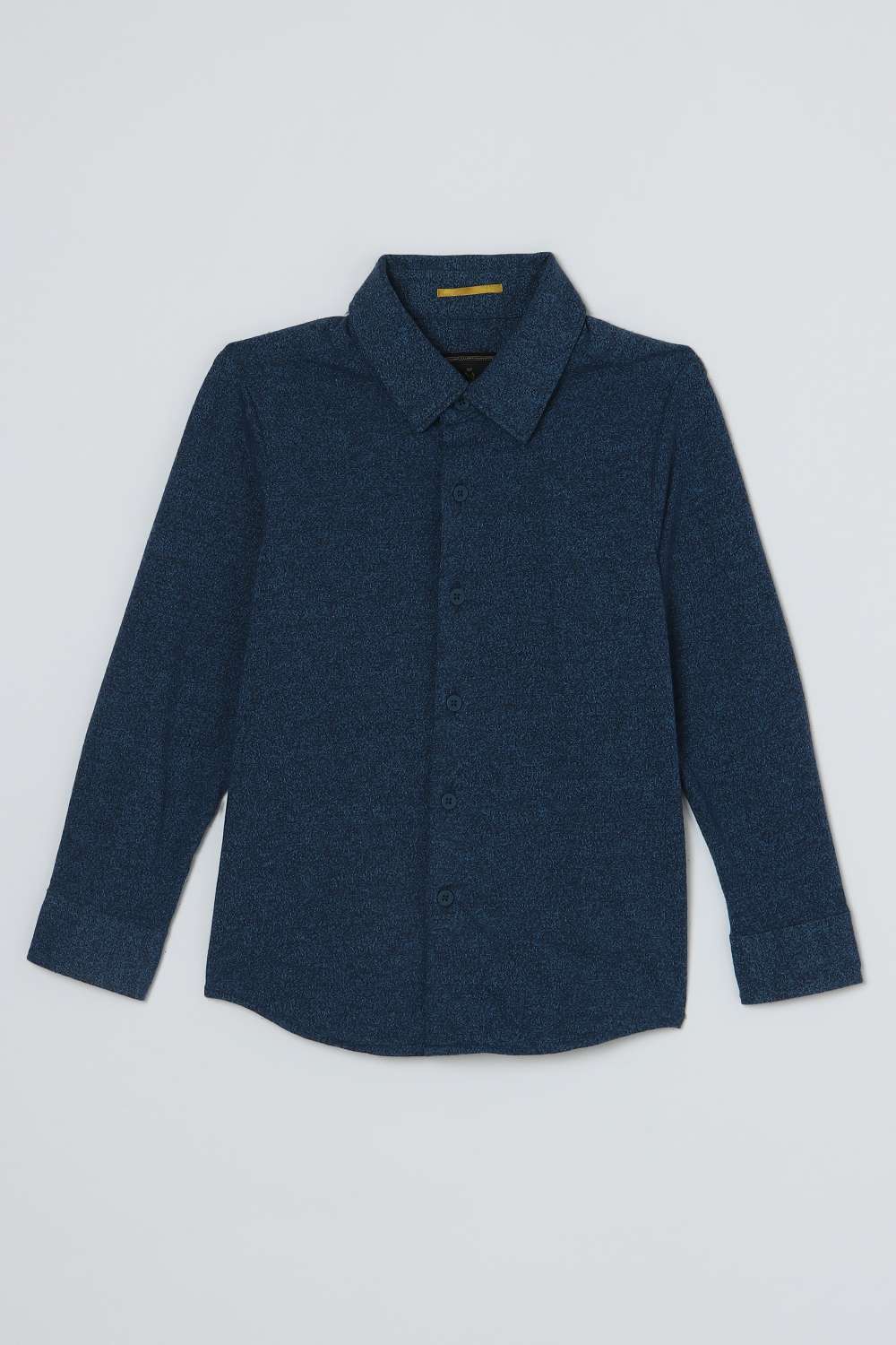 Solid-Blended-Fabric-Classic-Collar-Boys-Shirt