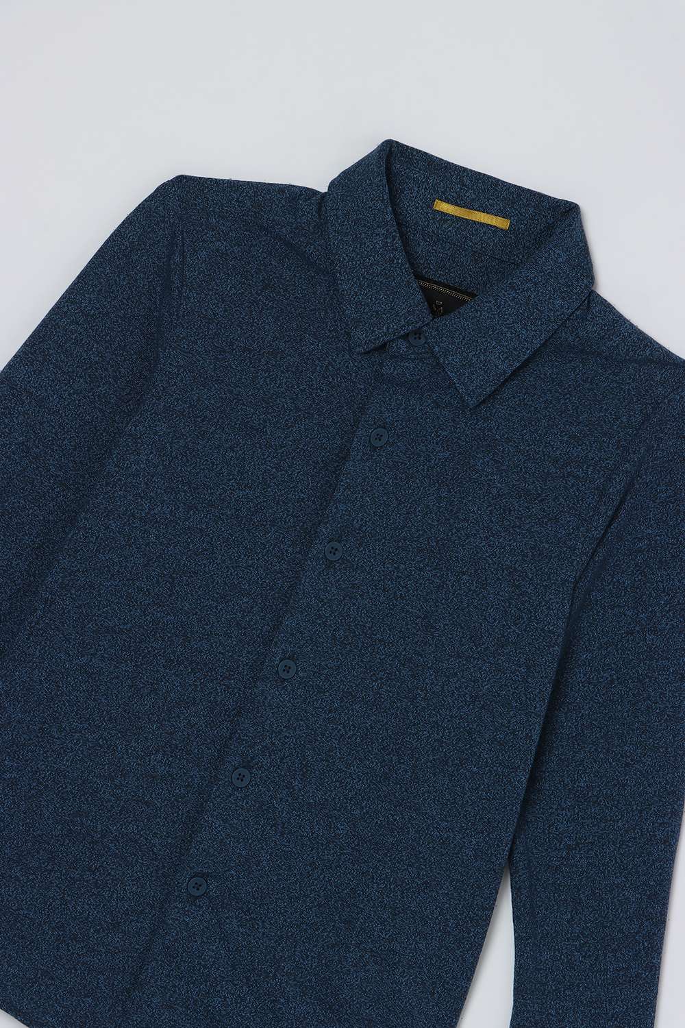 Solid-Blended-Fabric-Classic-Collar-Boys-Shirt