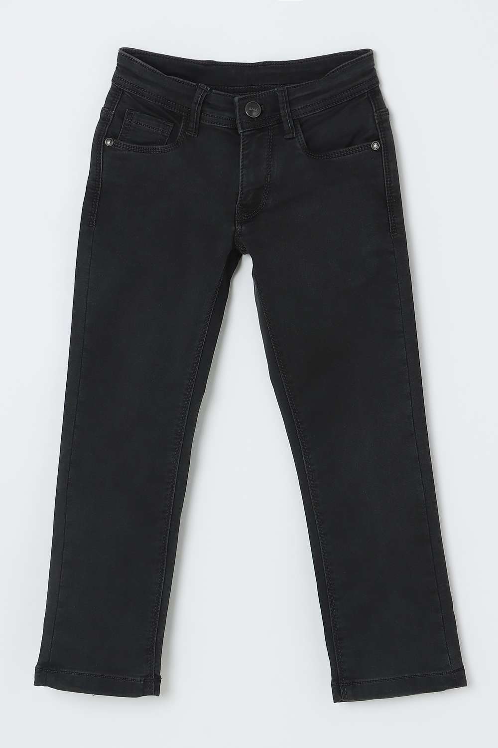 Solid-Blended-Fabric-Regular-Fit-Boys-Jeans