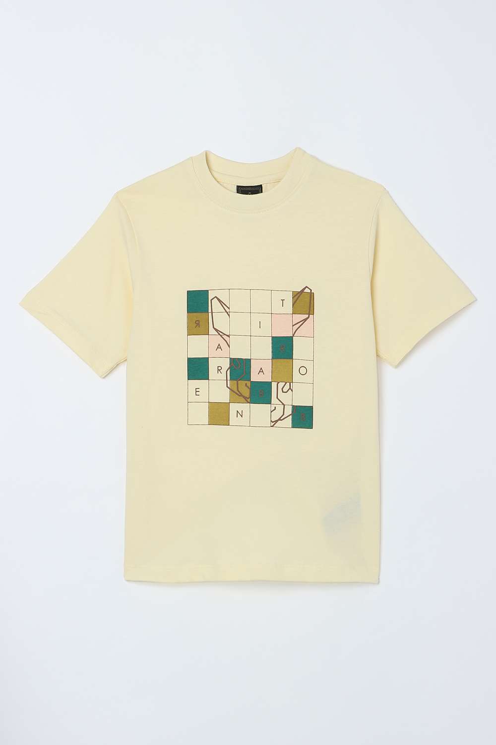 Solid-Blended-Fabric-Round-Neck-Boys-T-Shirt