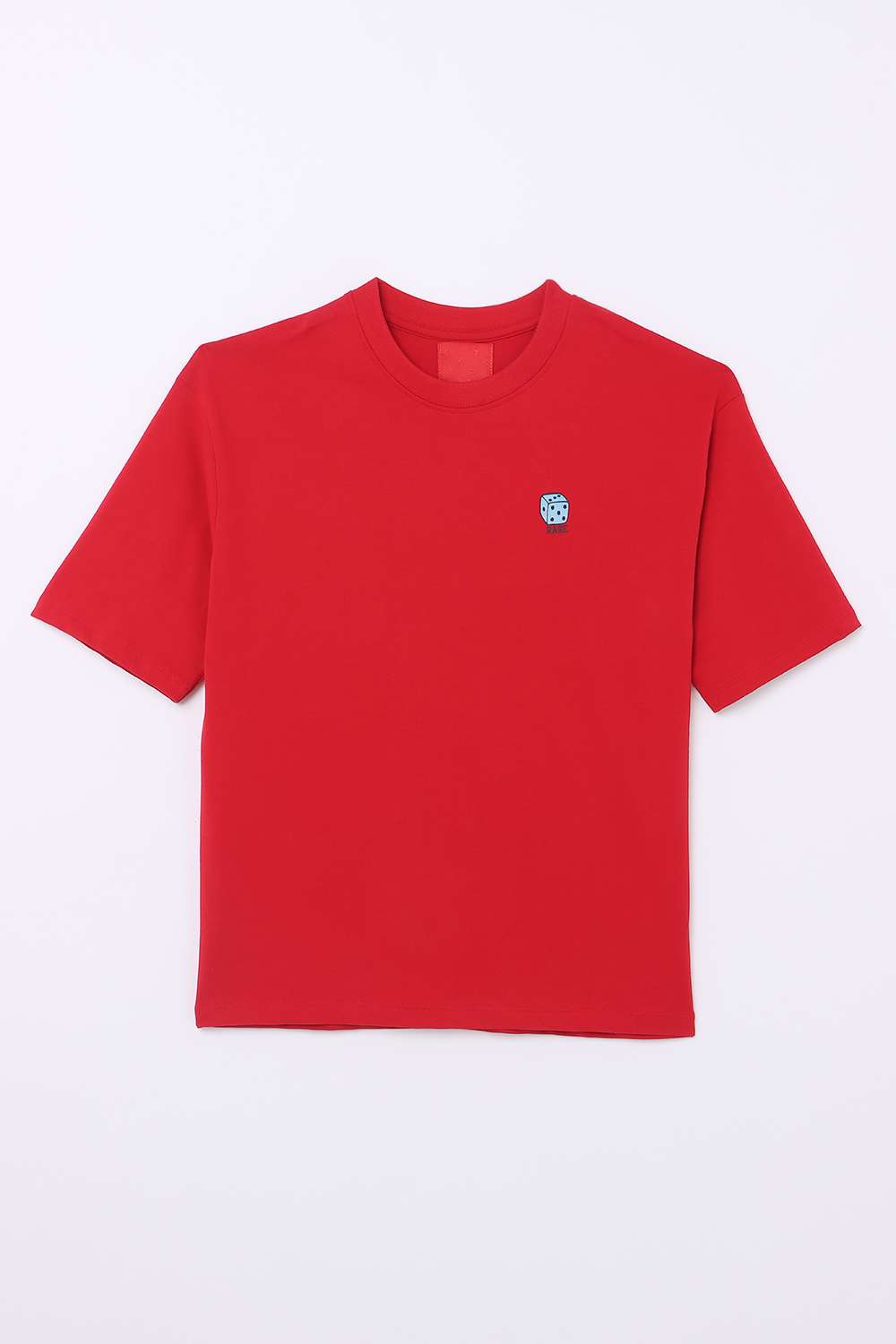 Solid-Blended-Fabric-Round-Neck-Boys-T-Shirt