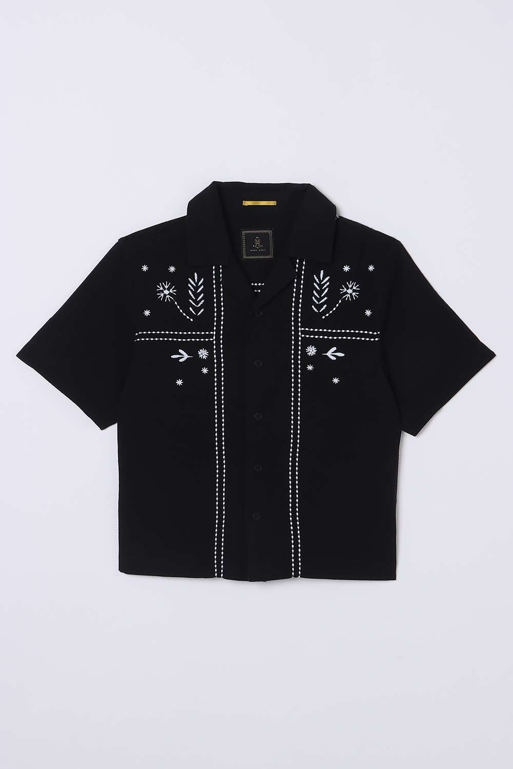 Solid-Blended-Fabric-Classic-Collar-Boys-Shirt