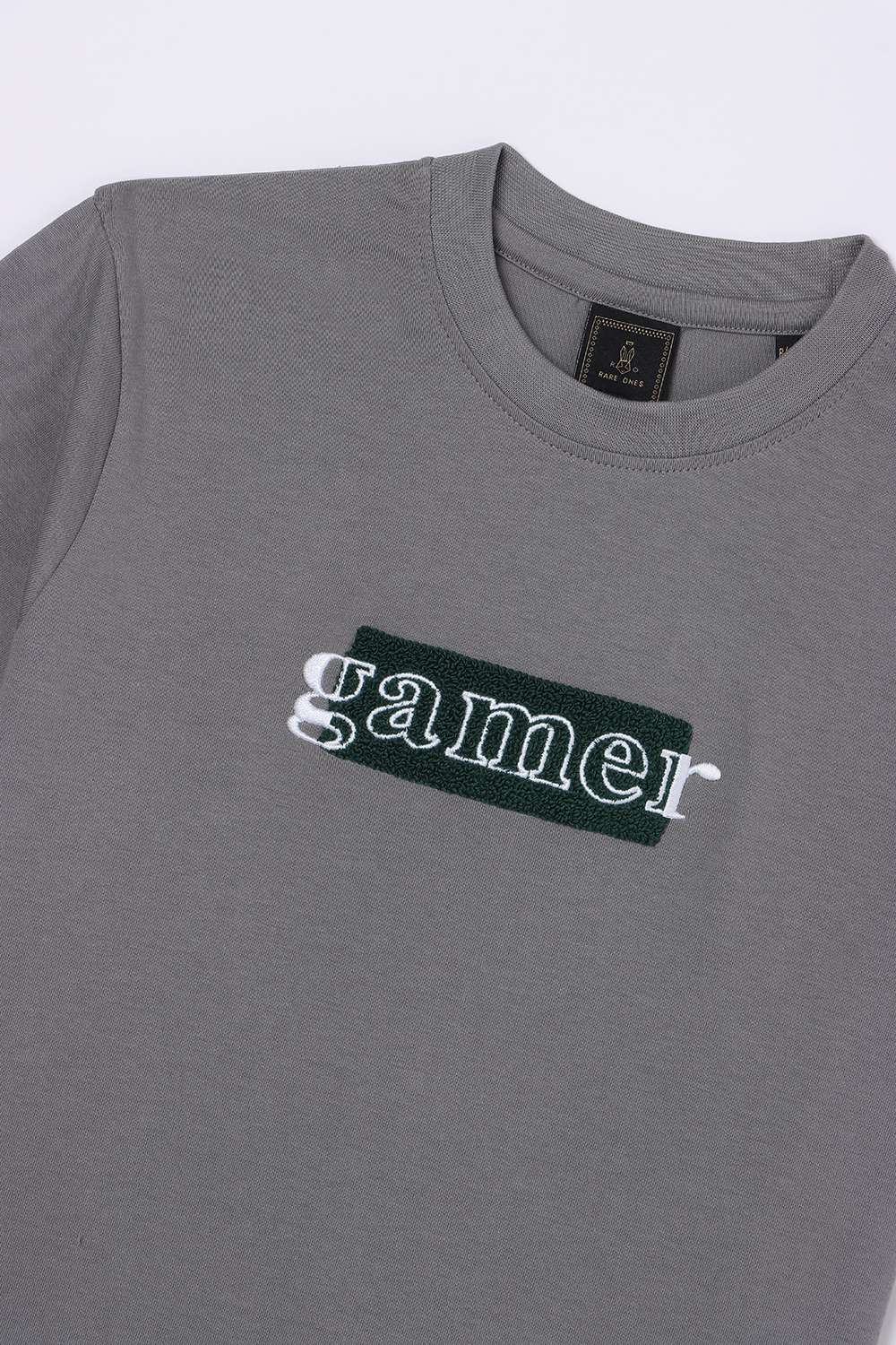 Solid-Blended-Fabric-Round-Neck-Boys-T-Shirt