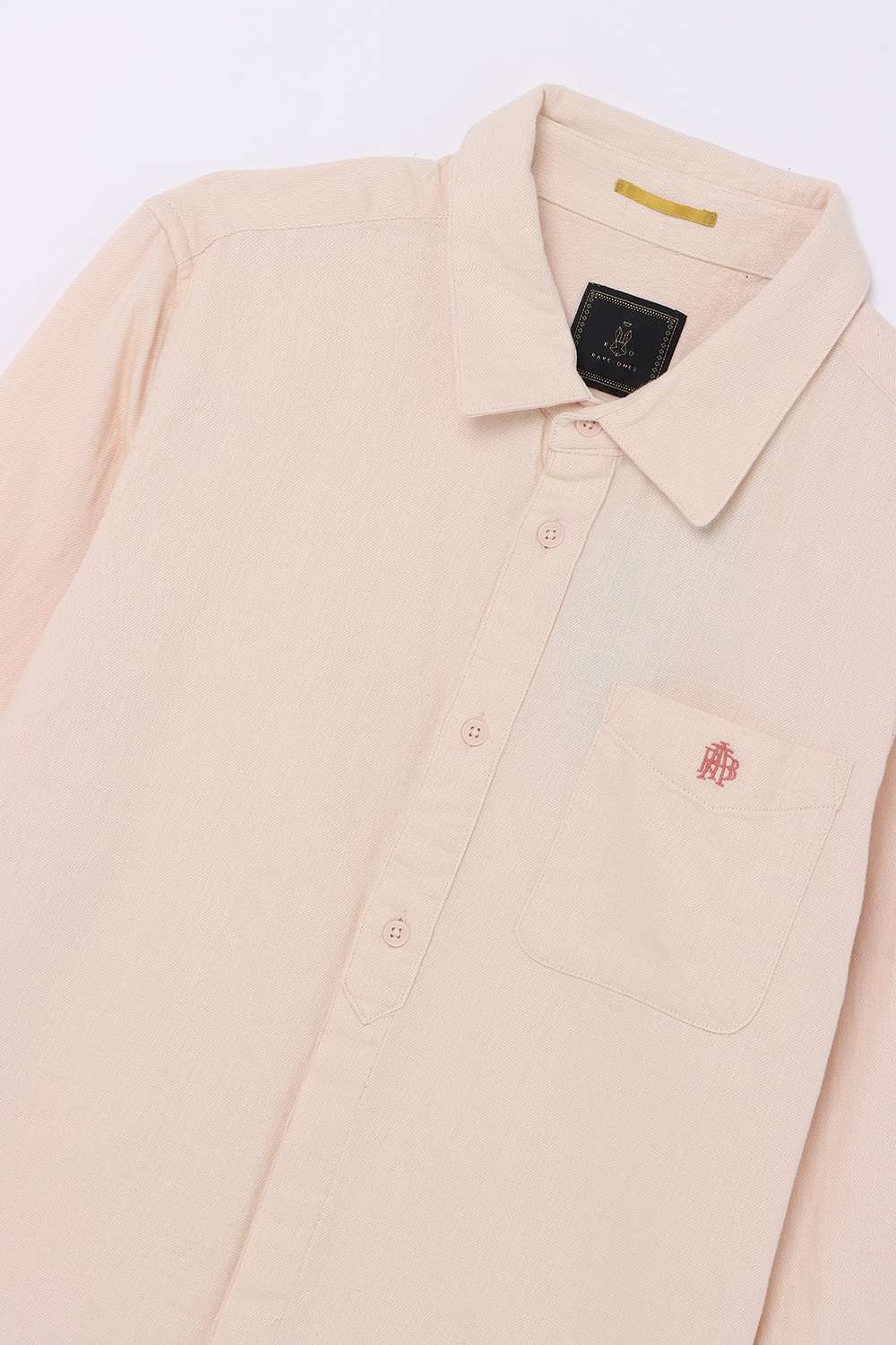 Solid-Blended-Fabric-Classic-Collar-Boys-Shirt