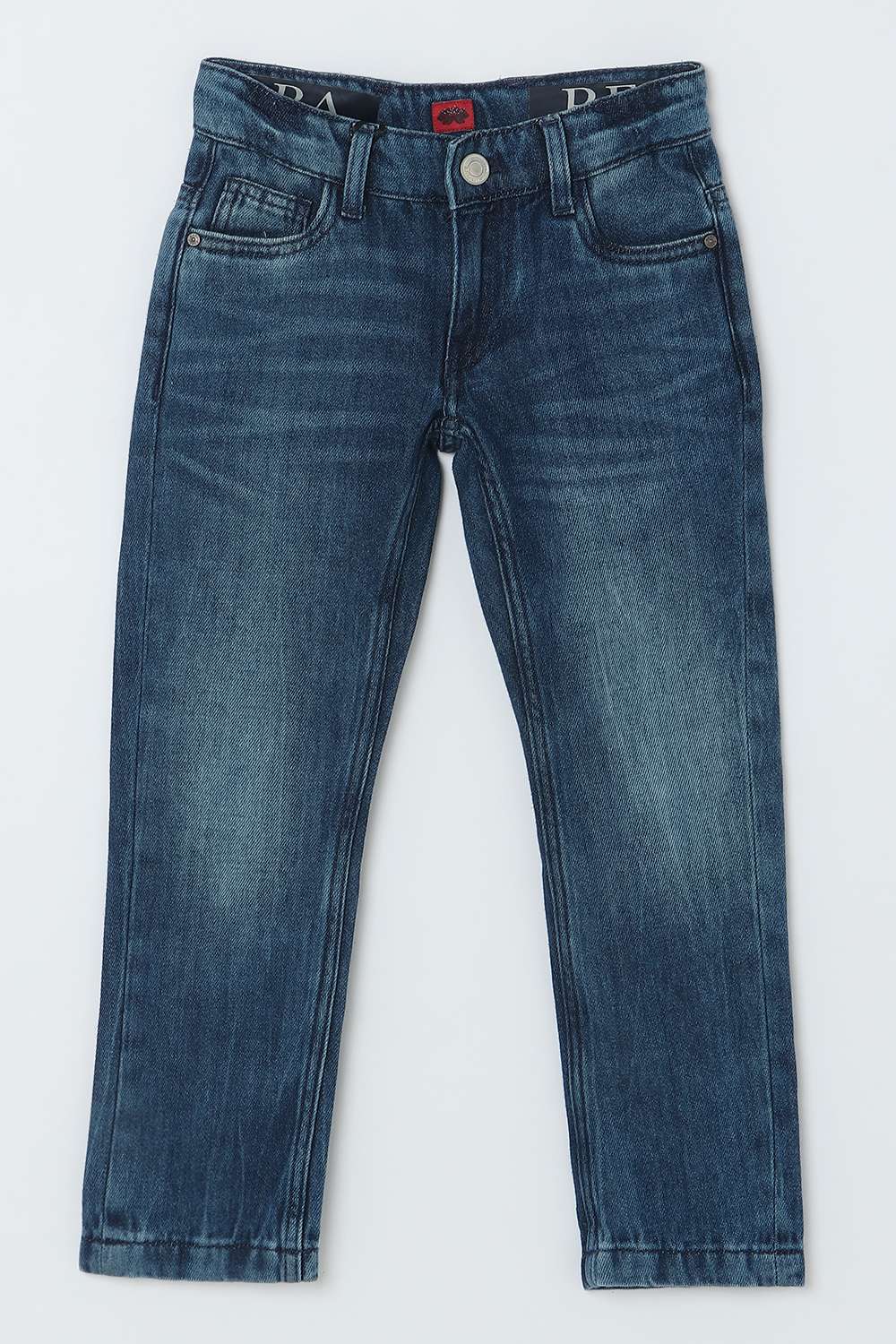 Solid-Blended-Fabric-Regular-Fit-Boys-Jeans