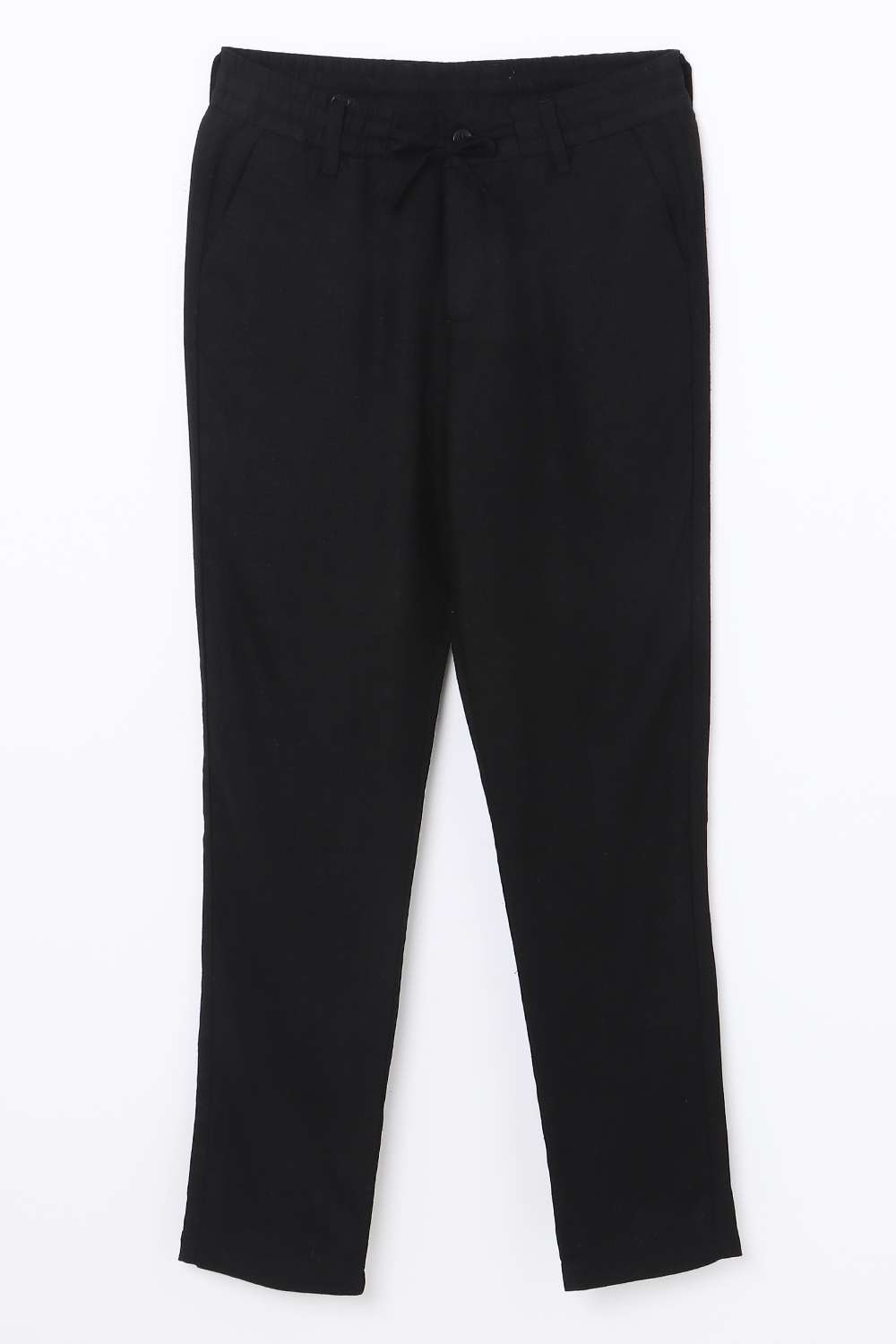 Solid-Blended-Fabric-Regular-Fit-Boys-Pants