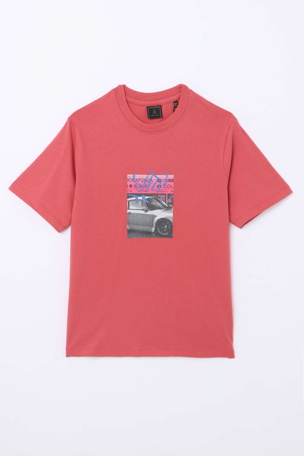 Solid-Blended-Fabric-Round-Neck-Boys-T-Shirt