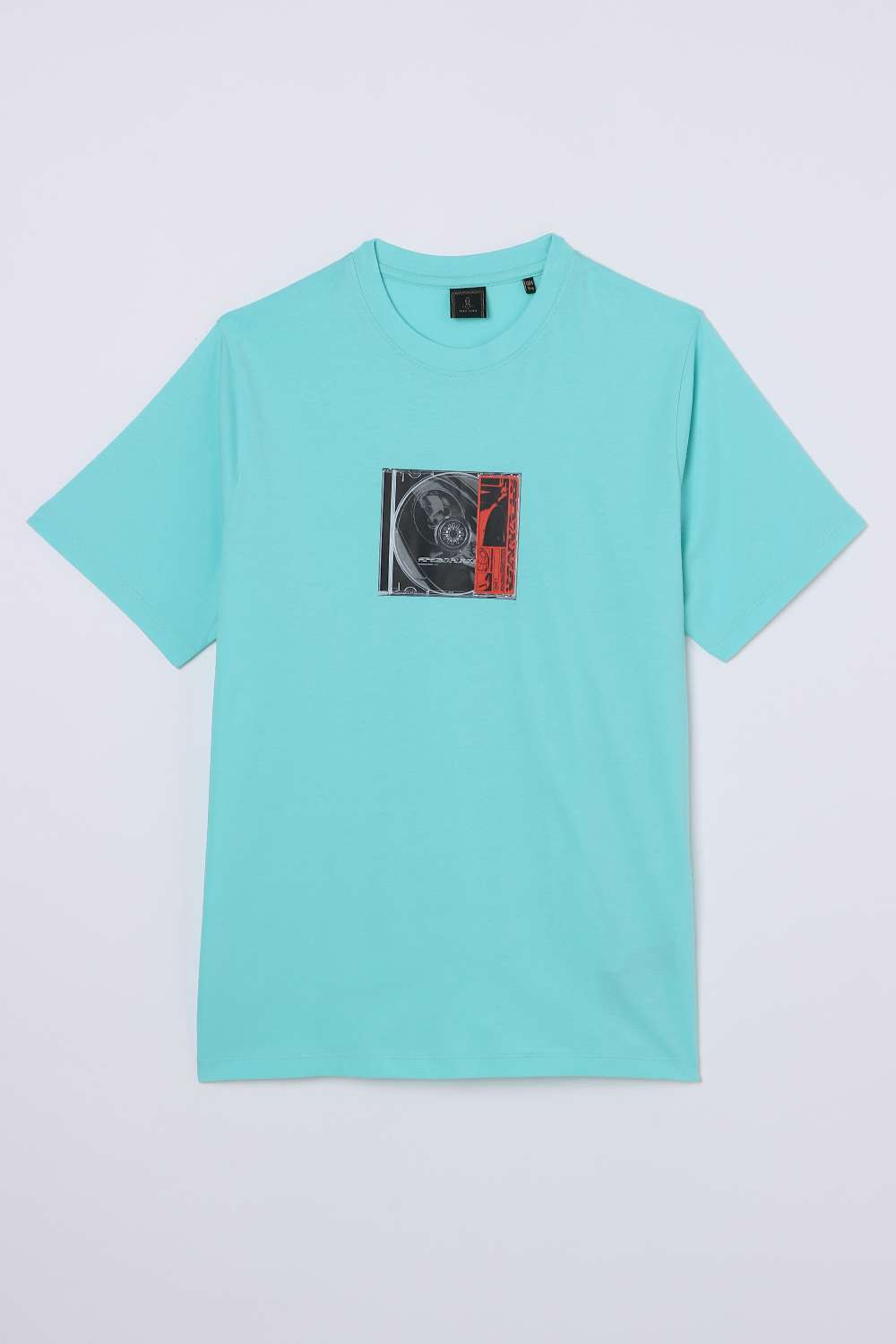 Solid-Blended-Fabric-Round-Neck-Boys-T-Shirt