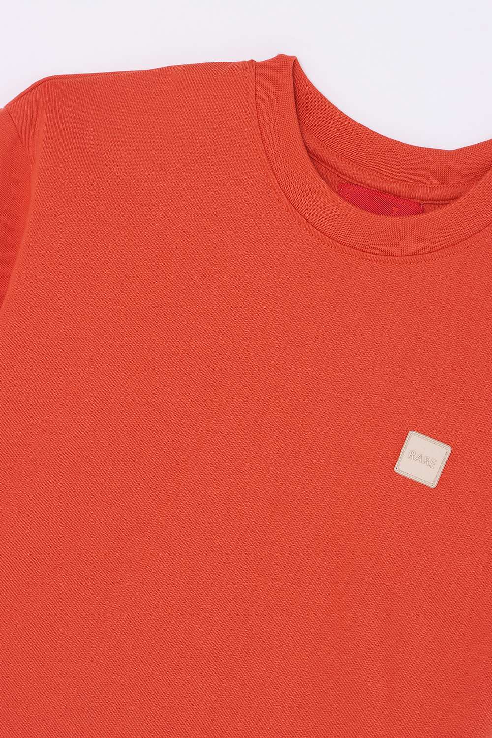 Solid-Blended-Fabric-Round-Neck-Boys-T-Shirt