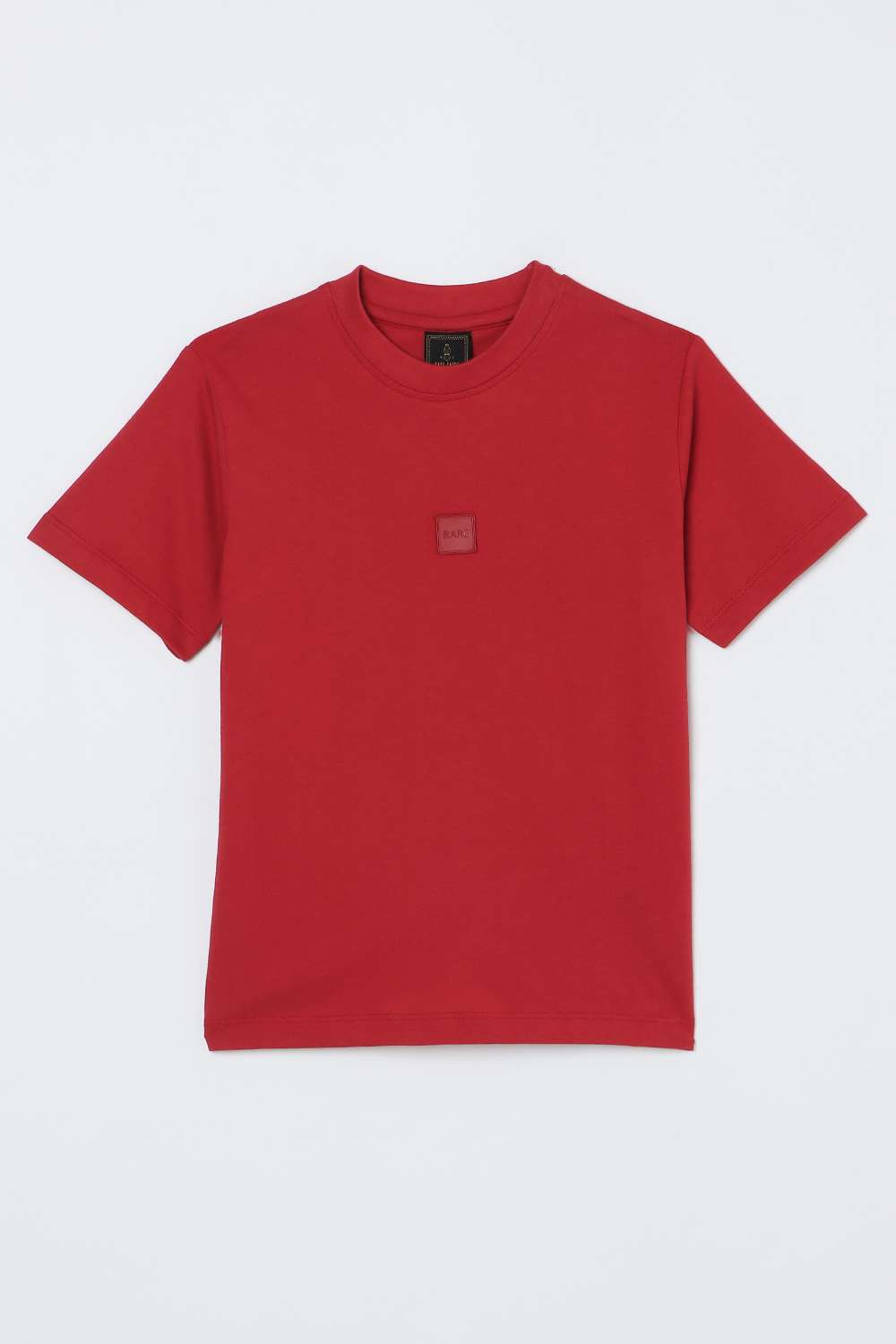 Solid-Blended-Fabric-Round-Neck-Boys-T-Shirt